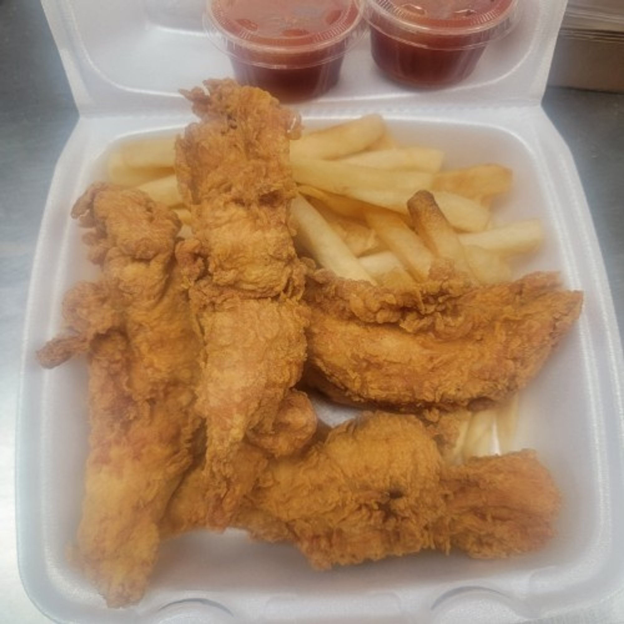 4 Tenders with Fries