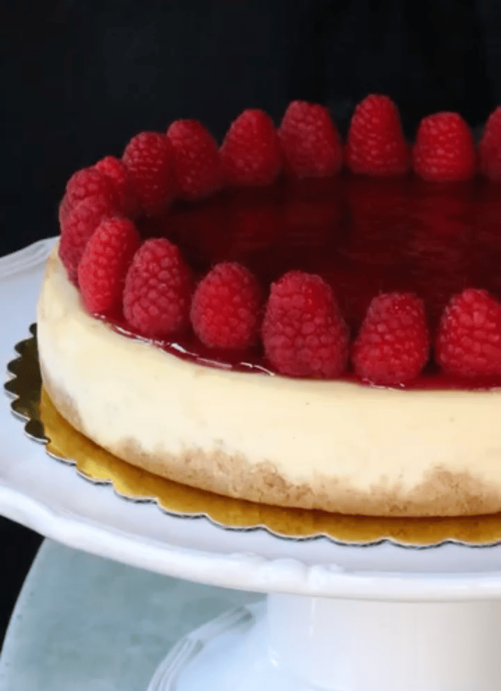 9 Inch NY Cheesecake with Raspberry Jam