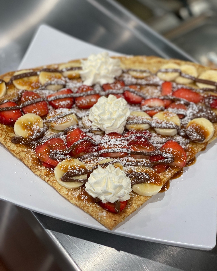 Strawberry- Banana- Nutella Crepes