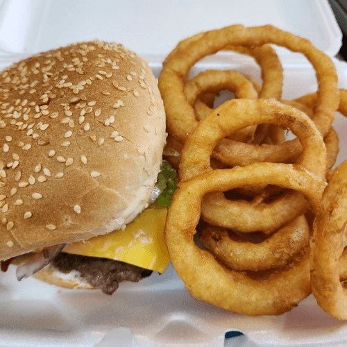Cheeseburger & French Fries Basket