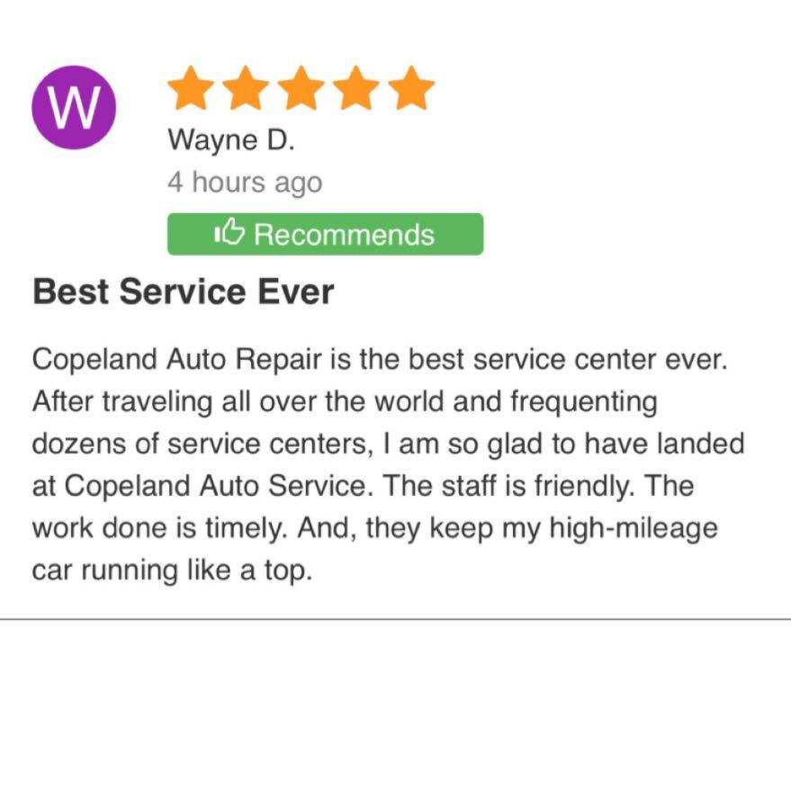 Copeland Auto Repair Photo