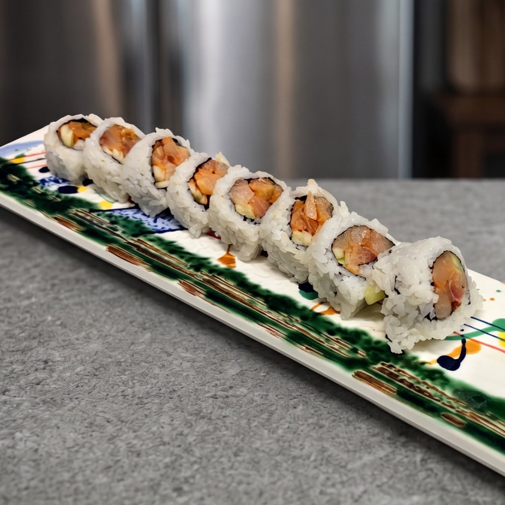 Spicy Yellowtail Roll (8)