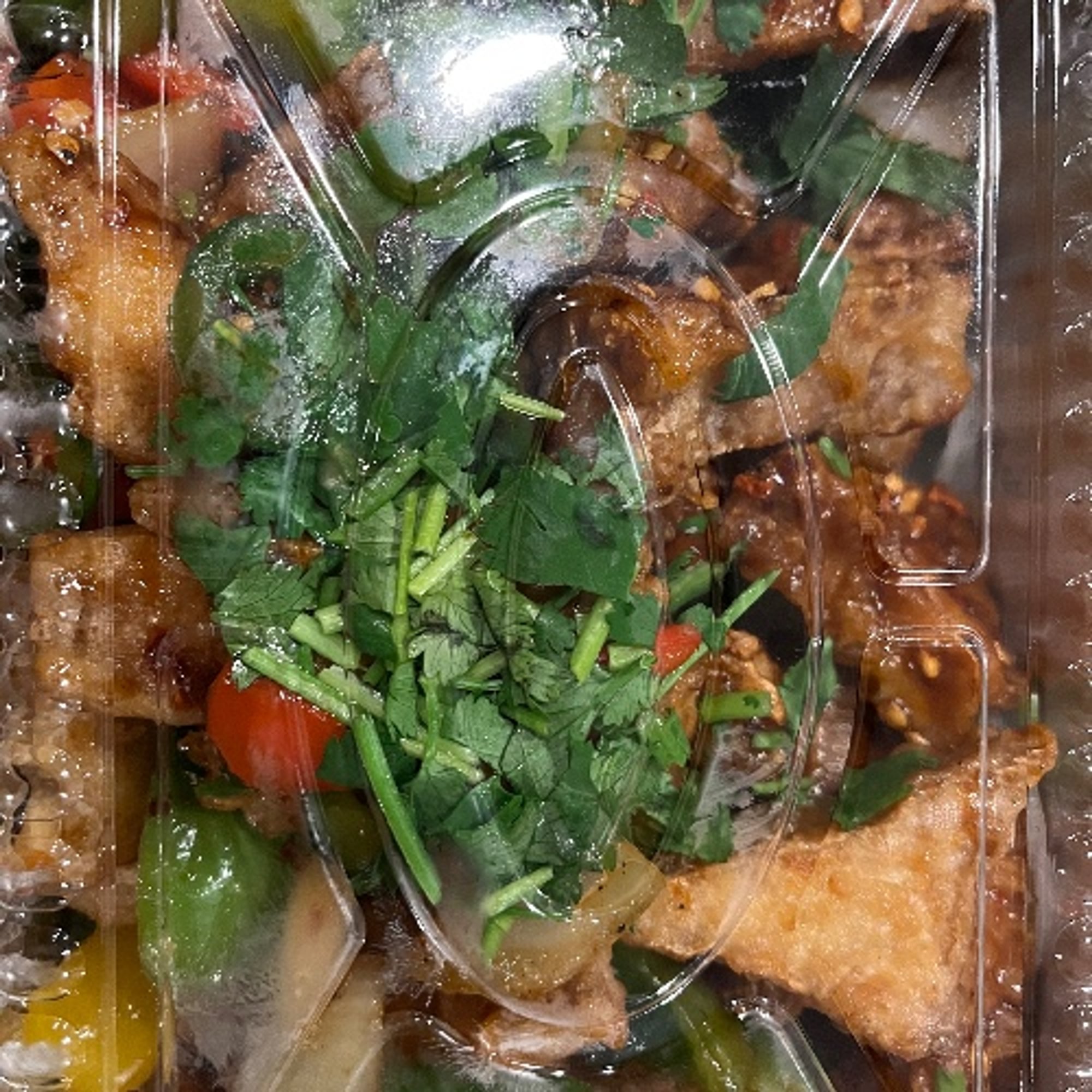 Sizzling Spicy Dry Tofu