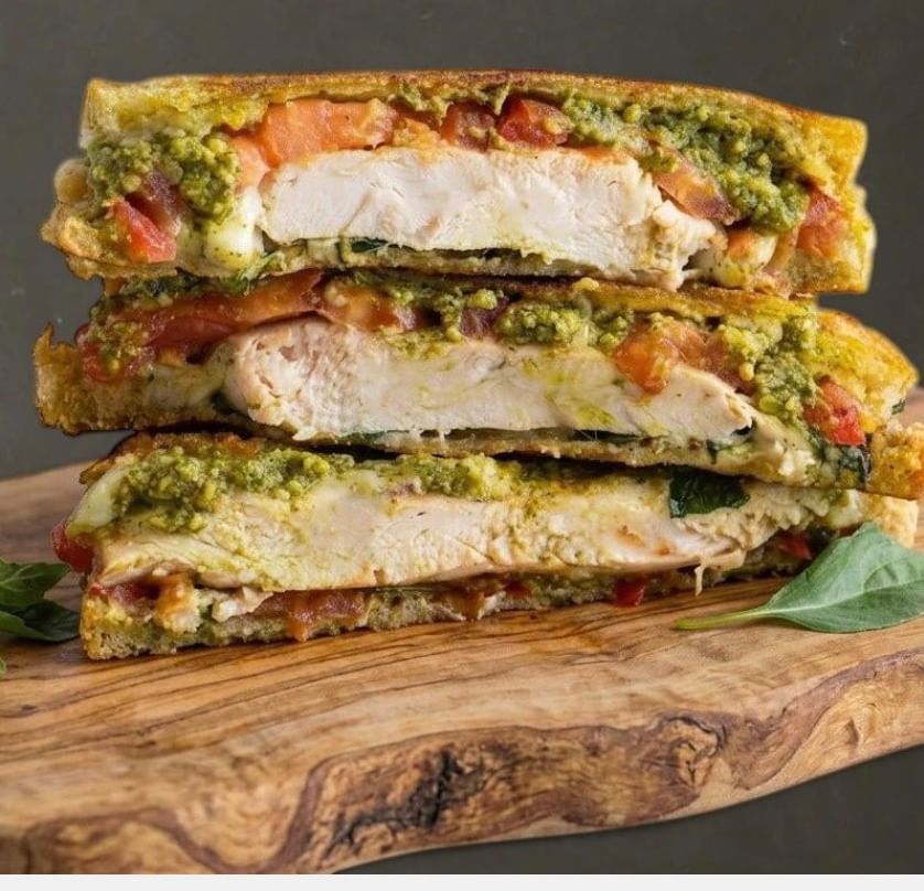 Grilled Chicken Pesto Panini