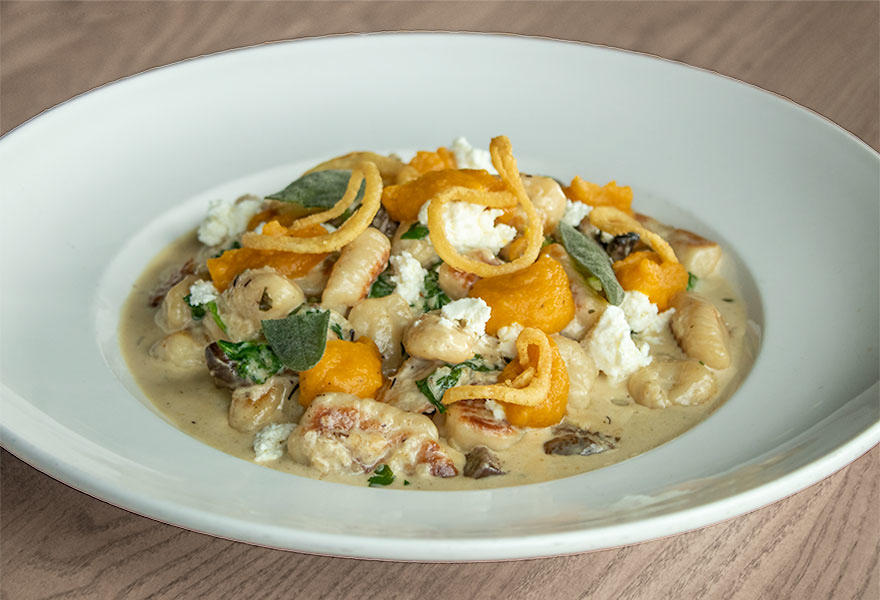76 GNOCCHI WITH ROASTED BUTTERNUT SQUASH