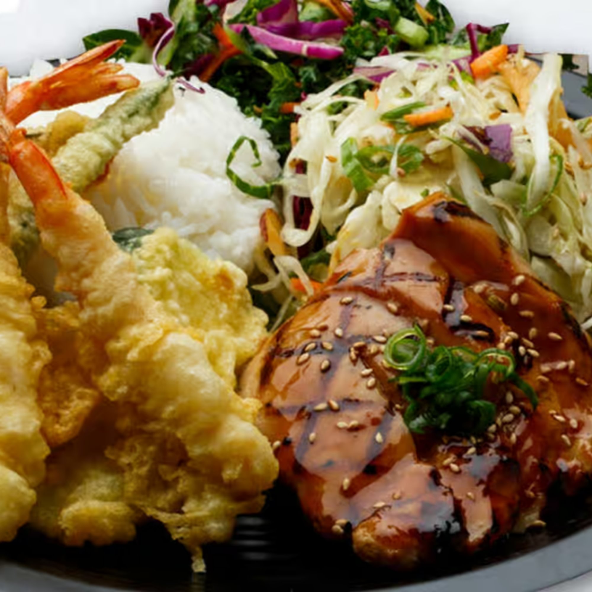 Tempura and Chicken Plate