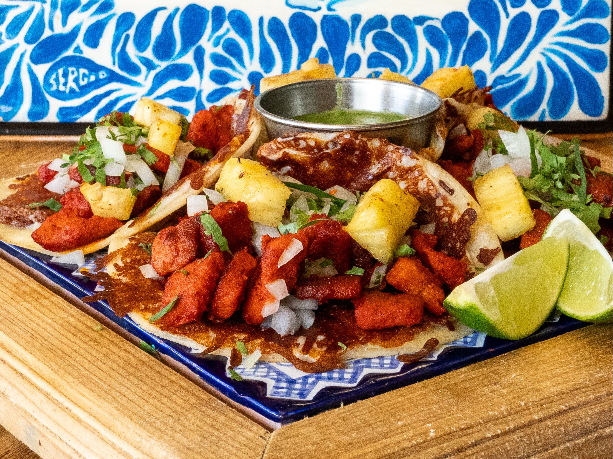 Pastor Tacos al Queso