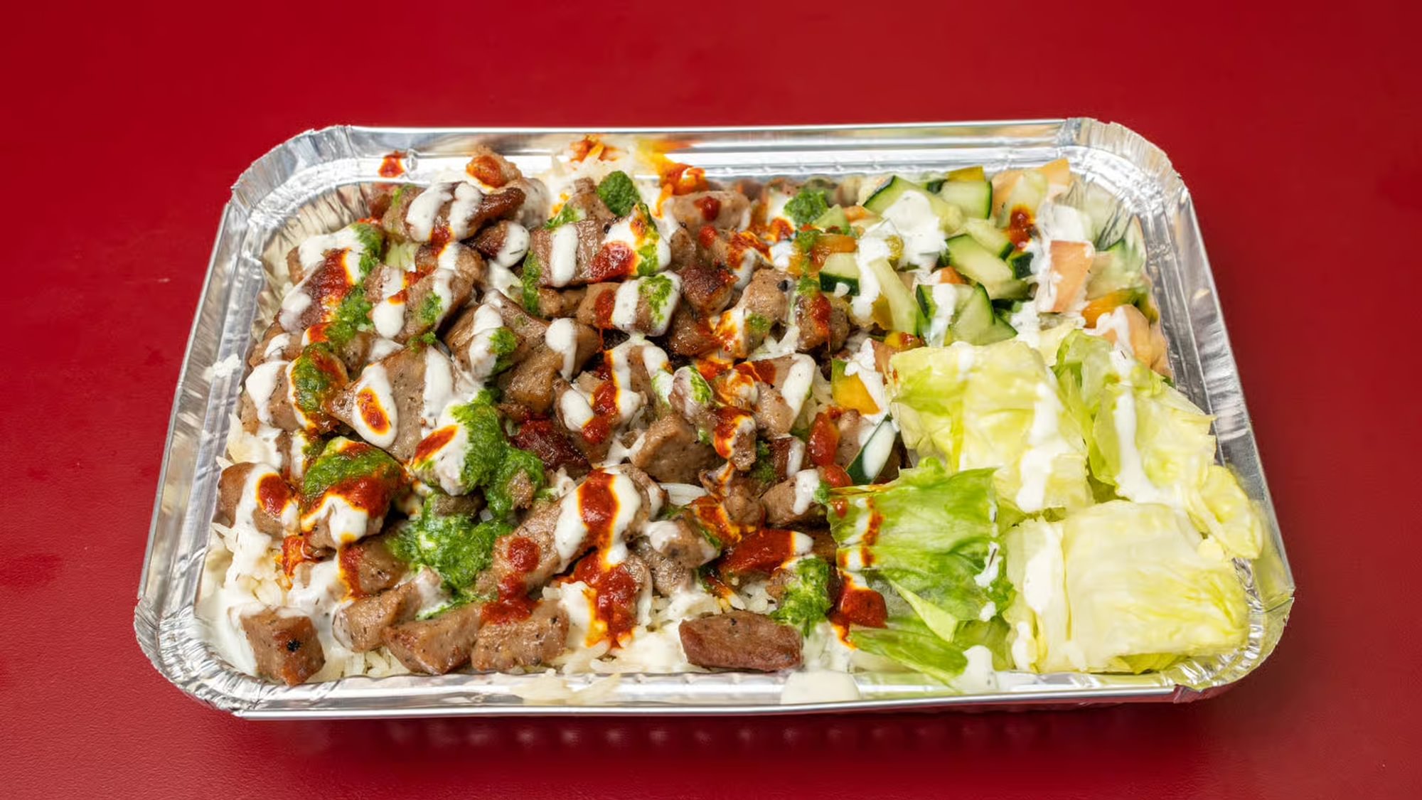 Lamb over rice