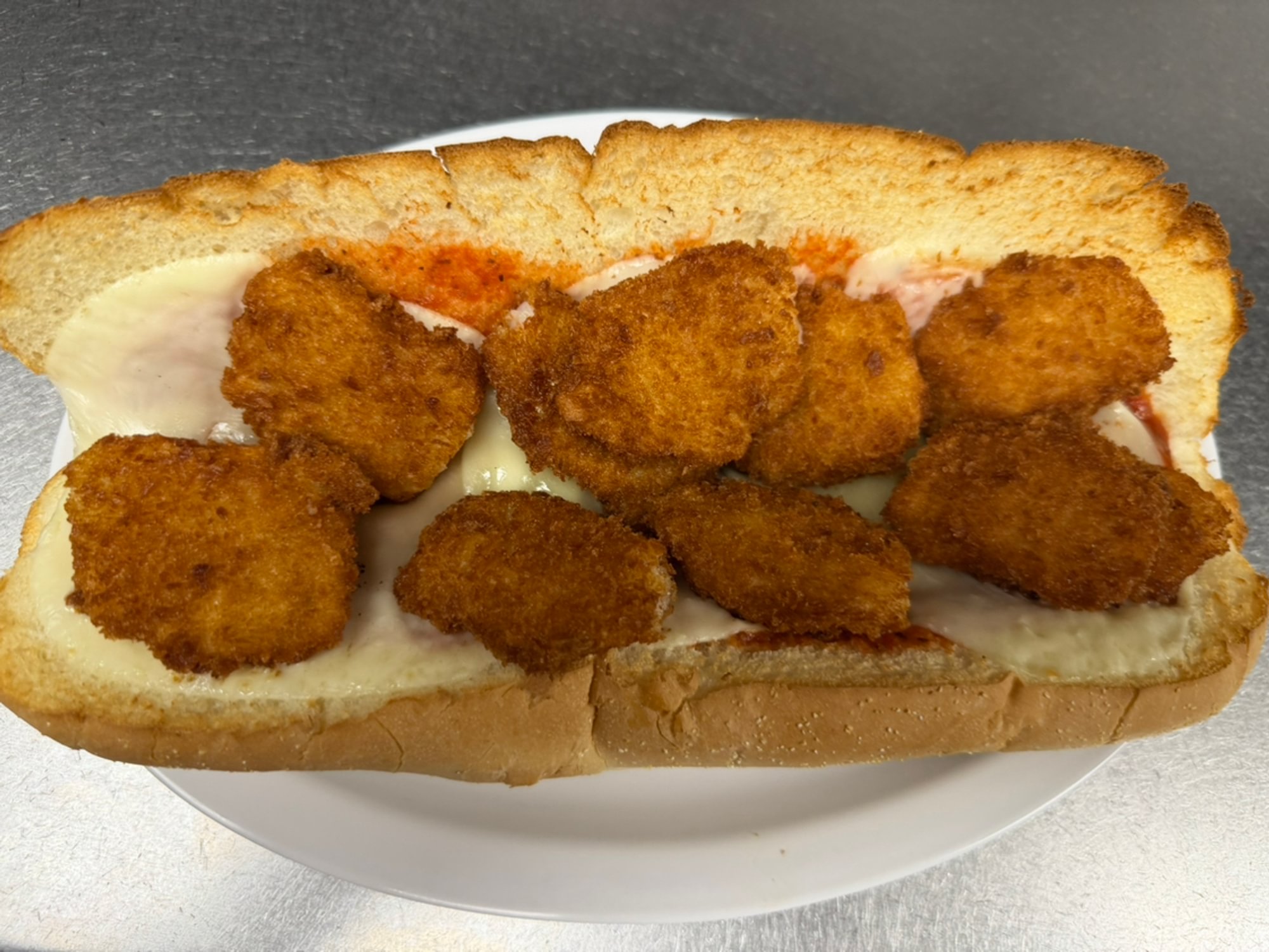 Fried Shrimp Parmesan Sub