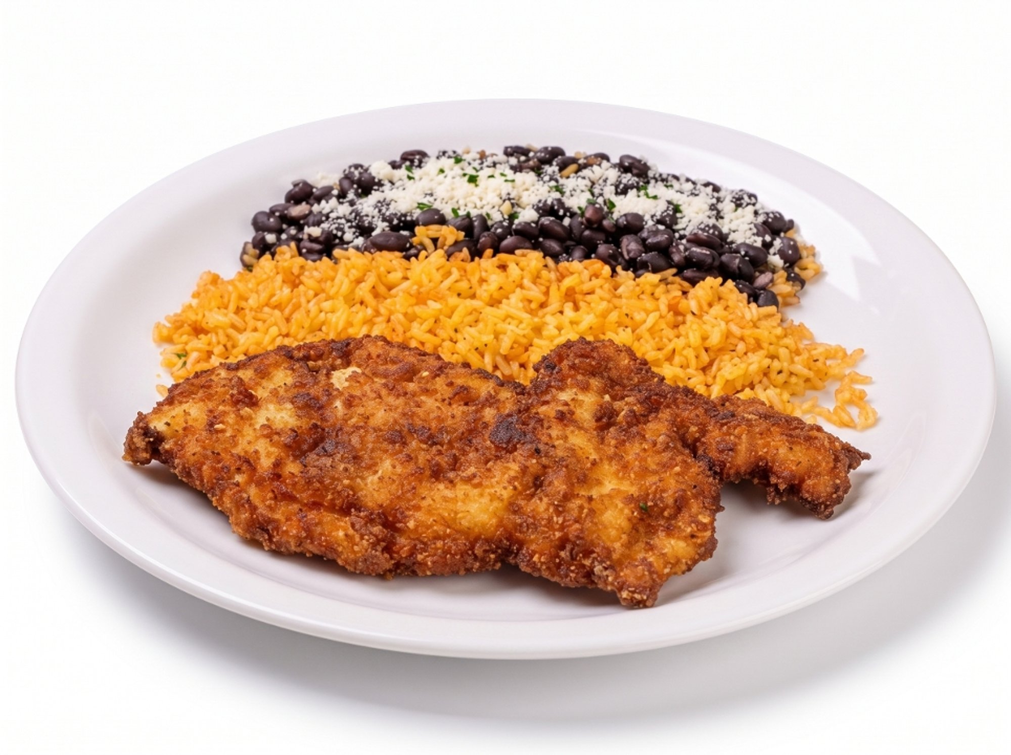 Plato de Milanesa de Pollo (Breaded Chicken Platter)