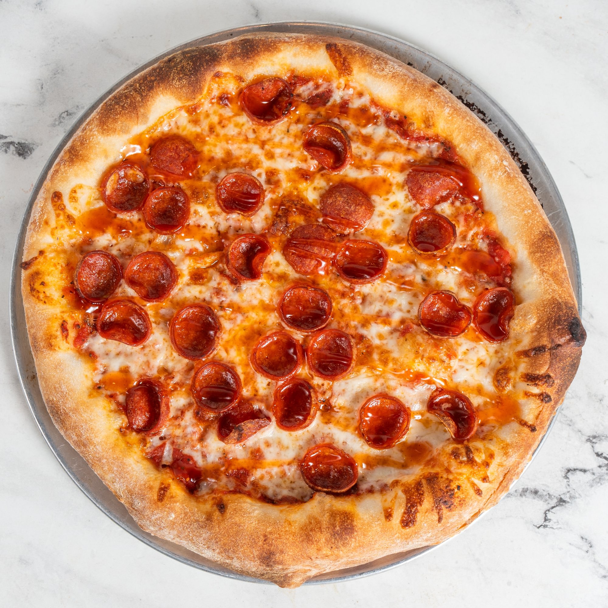 Hot Honey Cupperoni Pizza