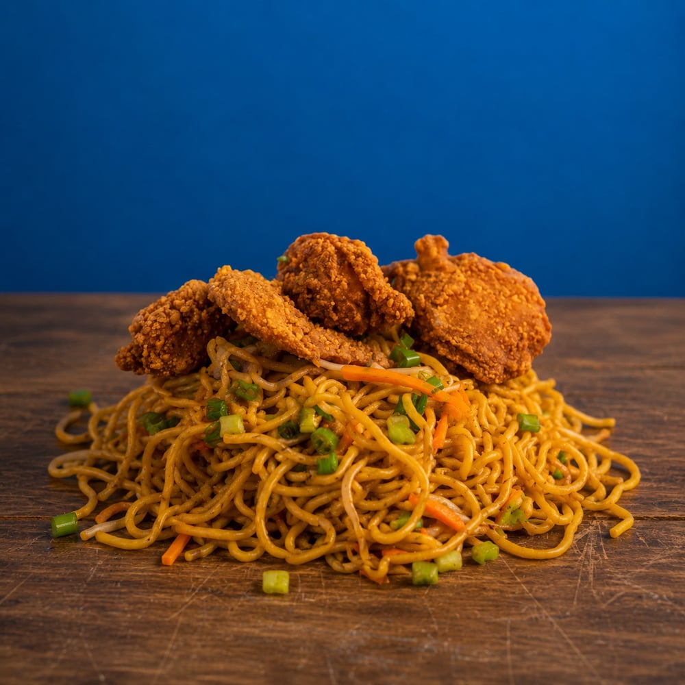 Small Vegetable Lomein w/ 2pcs Fried Chicken