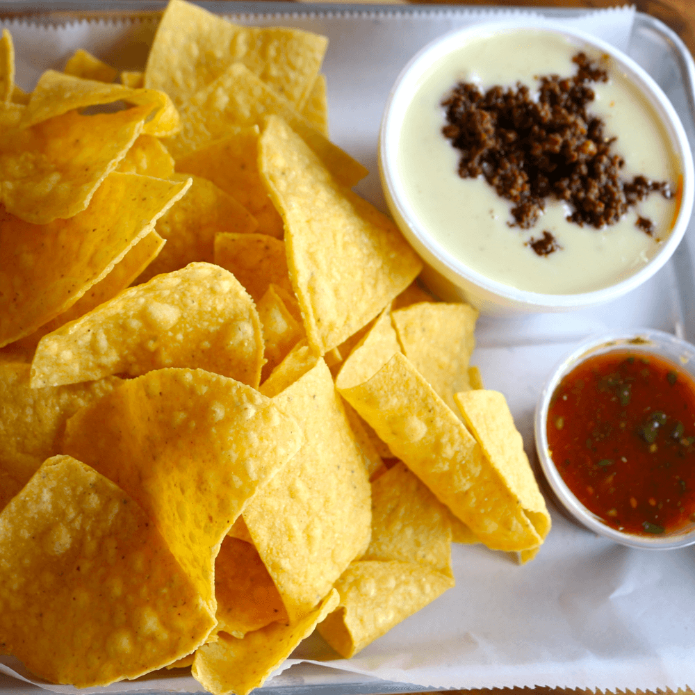Queso Dip and Chorizo