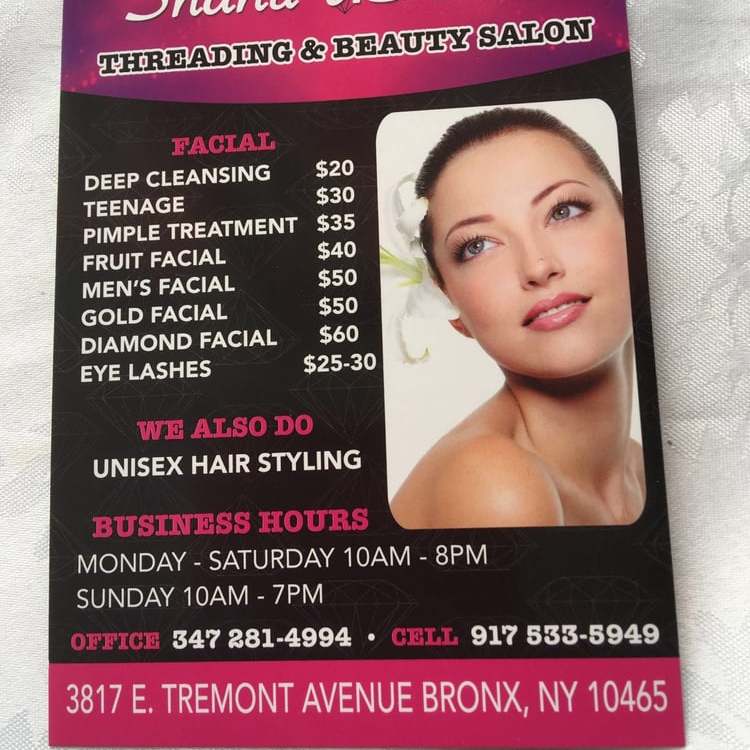 Shanu Eyebrow Threading and Full service Salon Photo