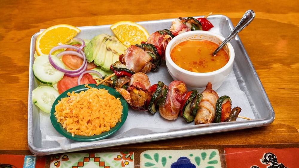 Camarones a la Brochetas
