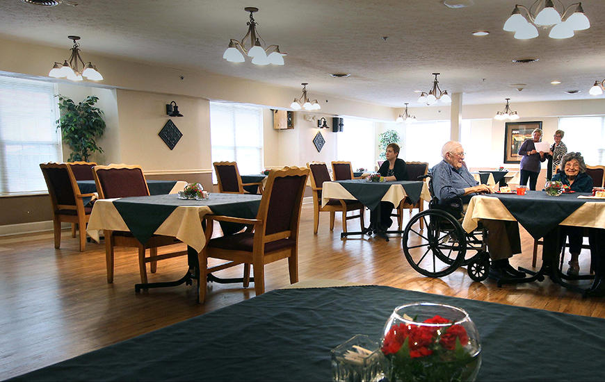 Rosewalk Village of Lafayette dining room.