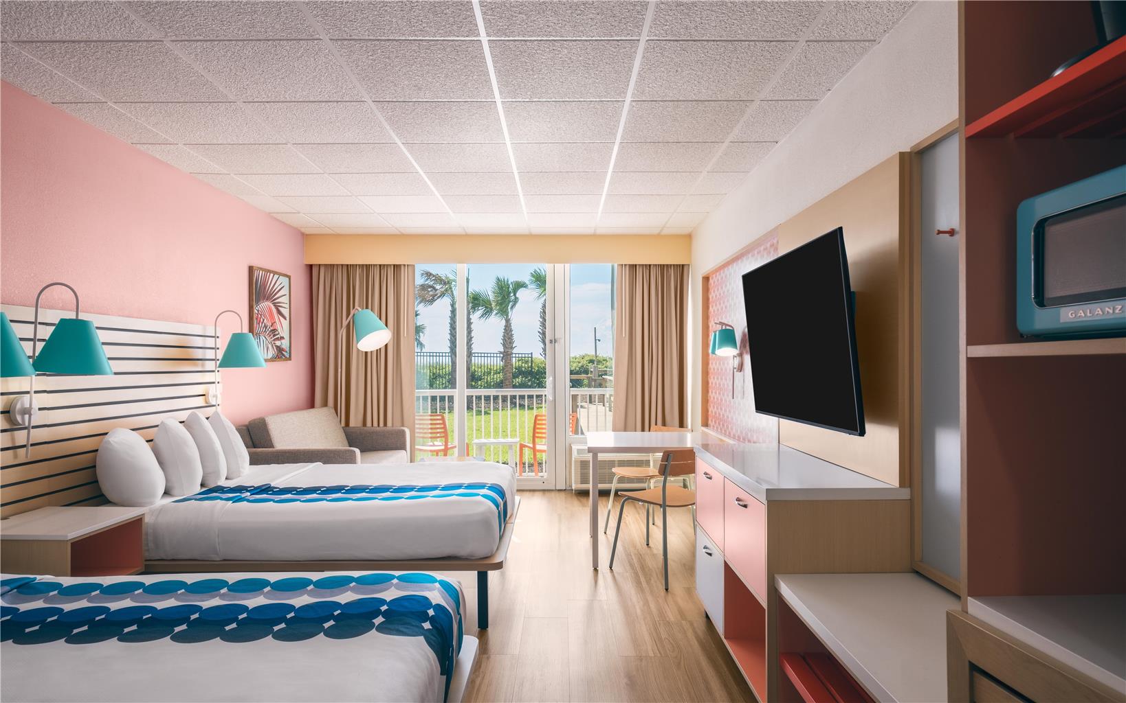 Golden Sands Carolina Beach Oceanfront Tapestry by Hilton Image