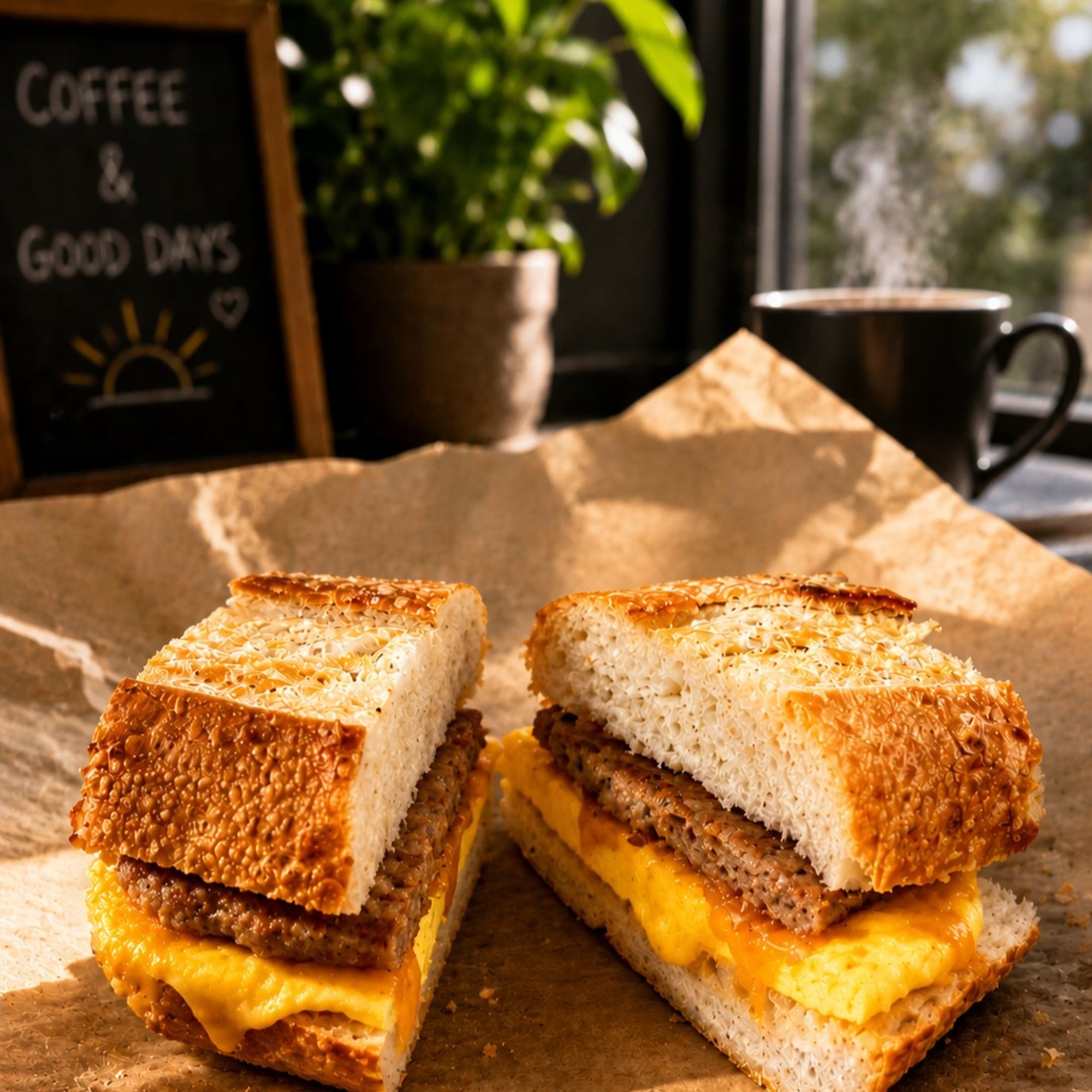 Sausage, Egg & Cheddar