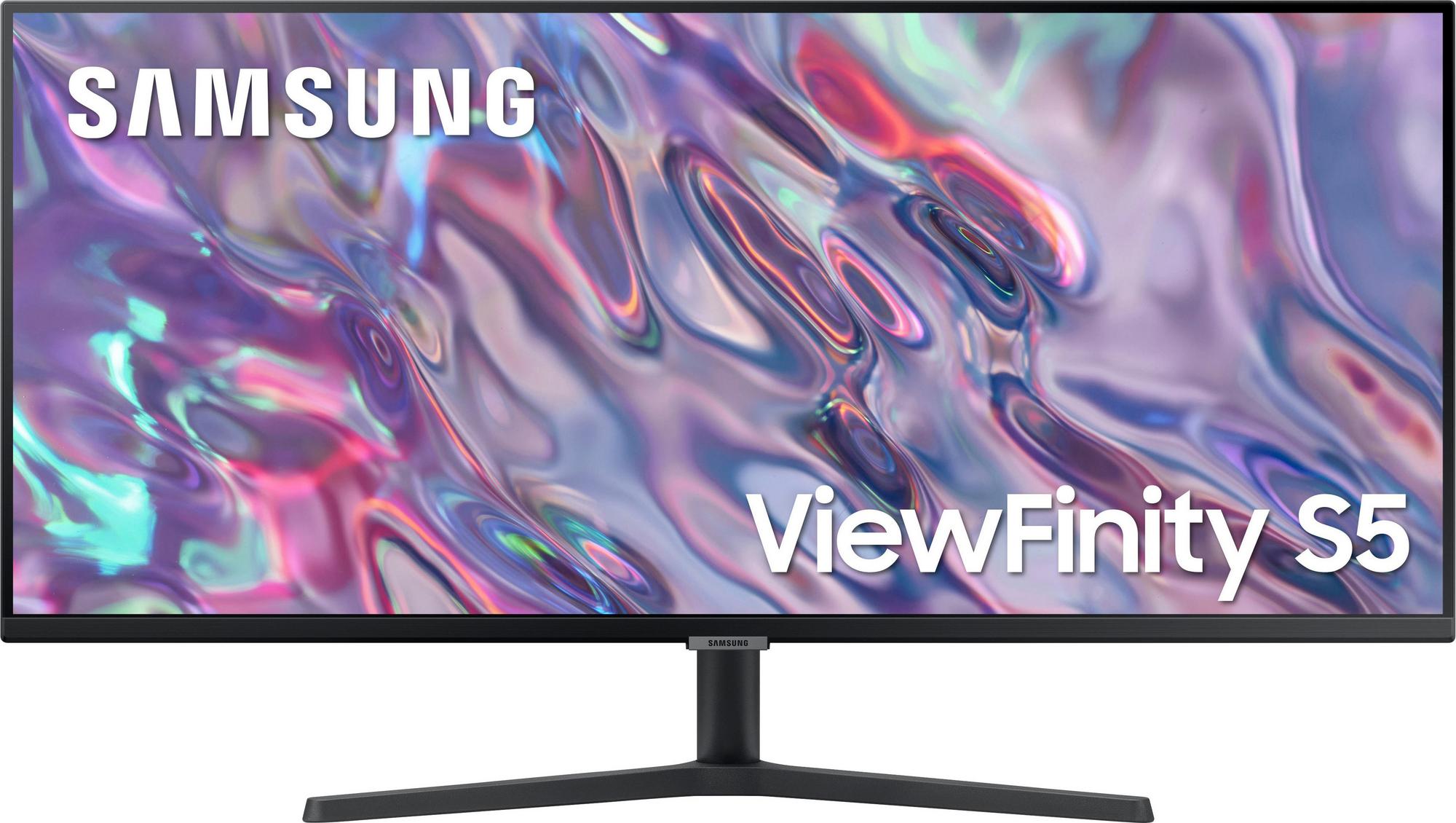 Samsung - 34” ViewFinity S5 Ultrawide QHD 100Hz AMD FreeSync Monitor with HDR10 (DisplayPort, HDMI) 