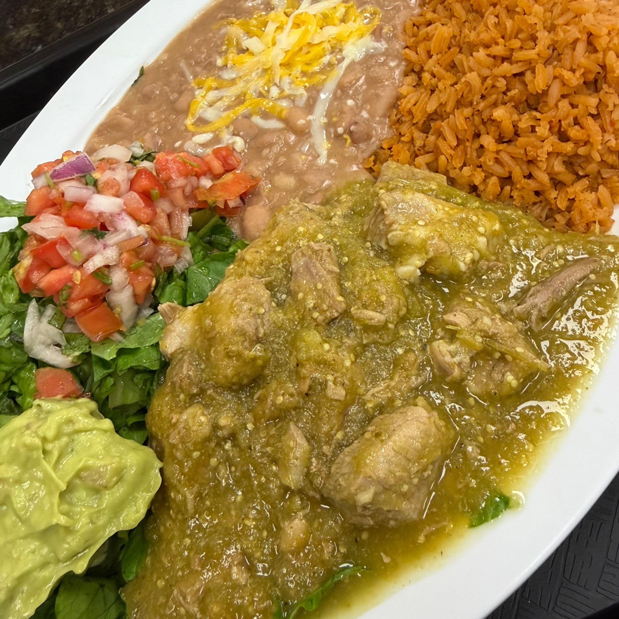 Chile Verde Plate