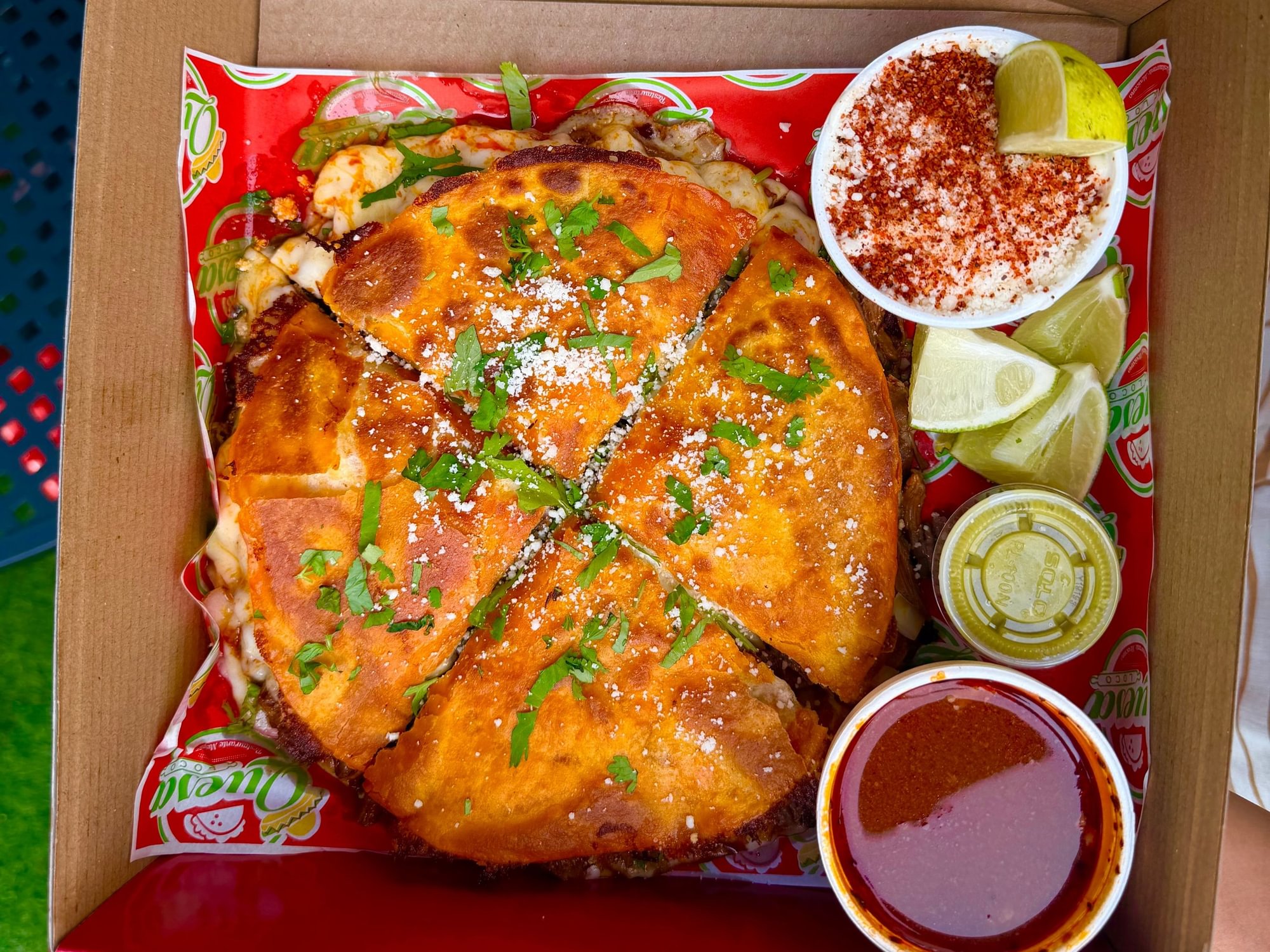 Mini Birria Pizza Box