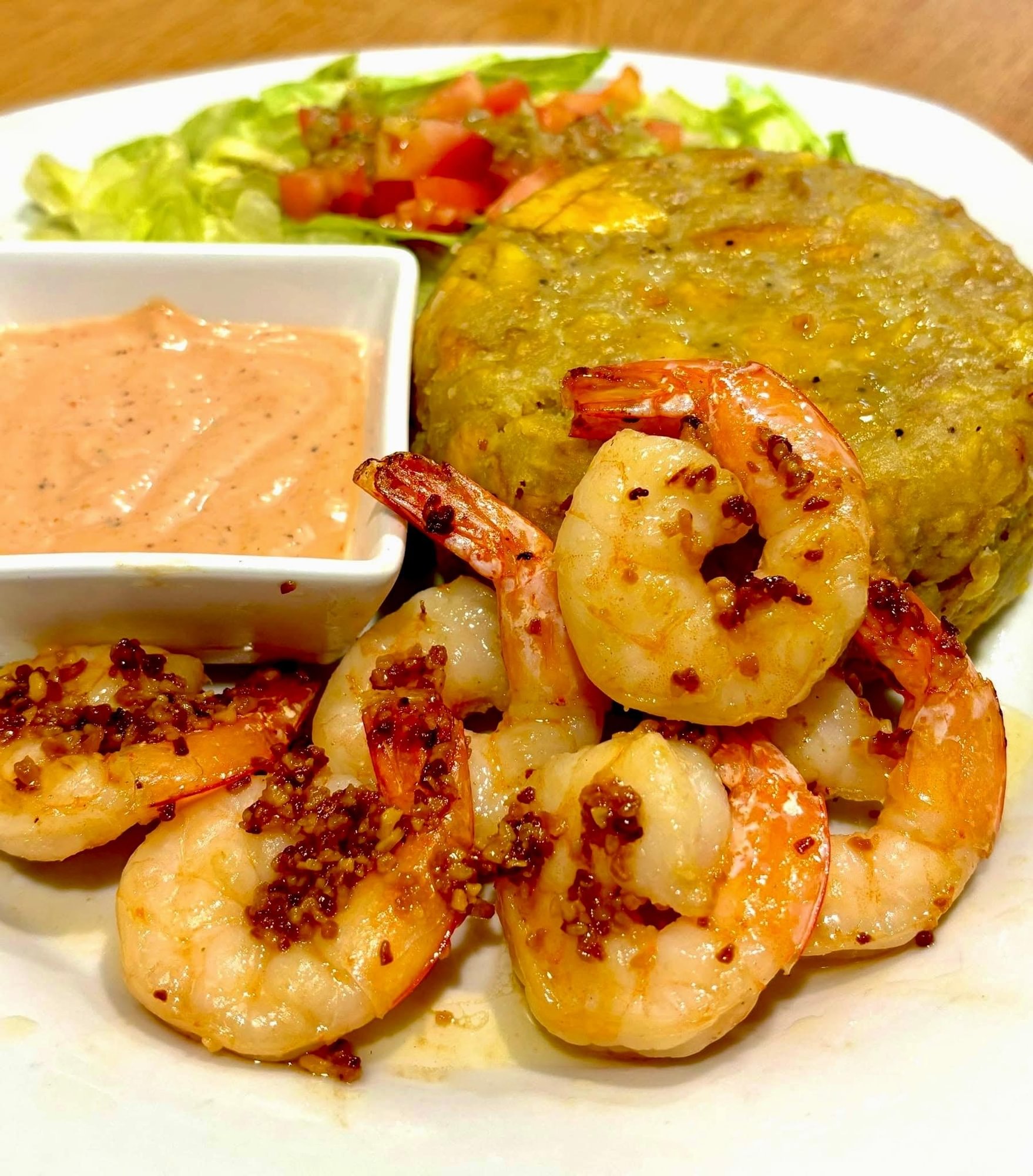 Mofongo + Mofo Shrimp