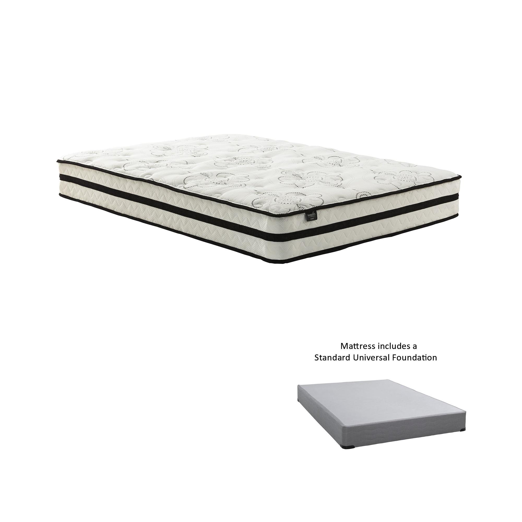 10" Tight Top Medium Twin Hybrid Mattress in a Box with 9" Foundation