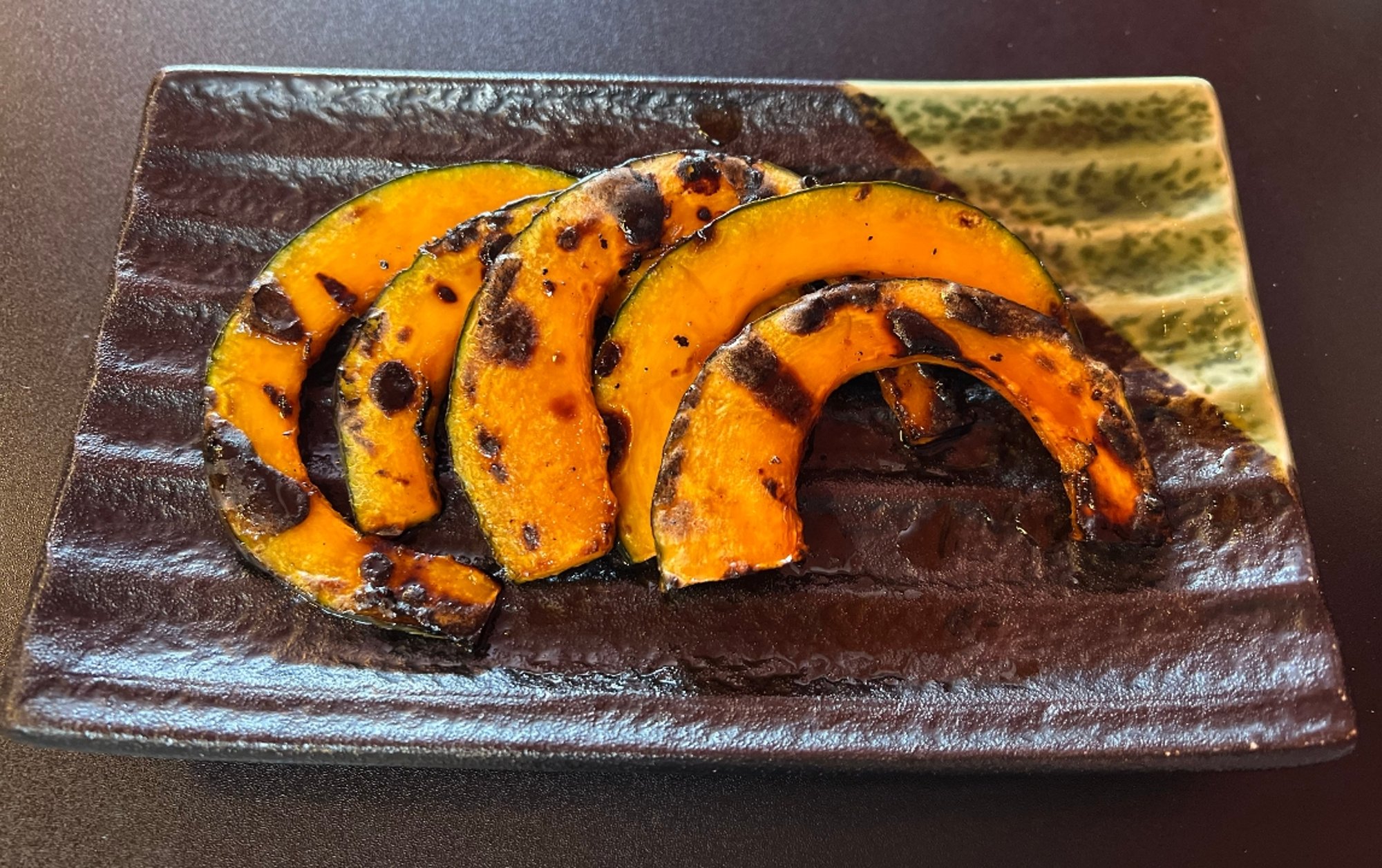 Grilled kabocha pumpkin
