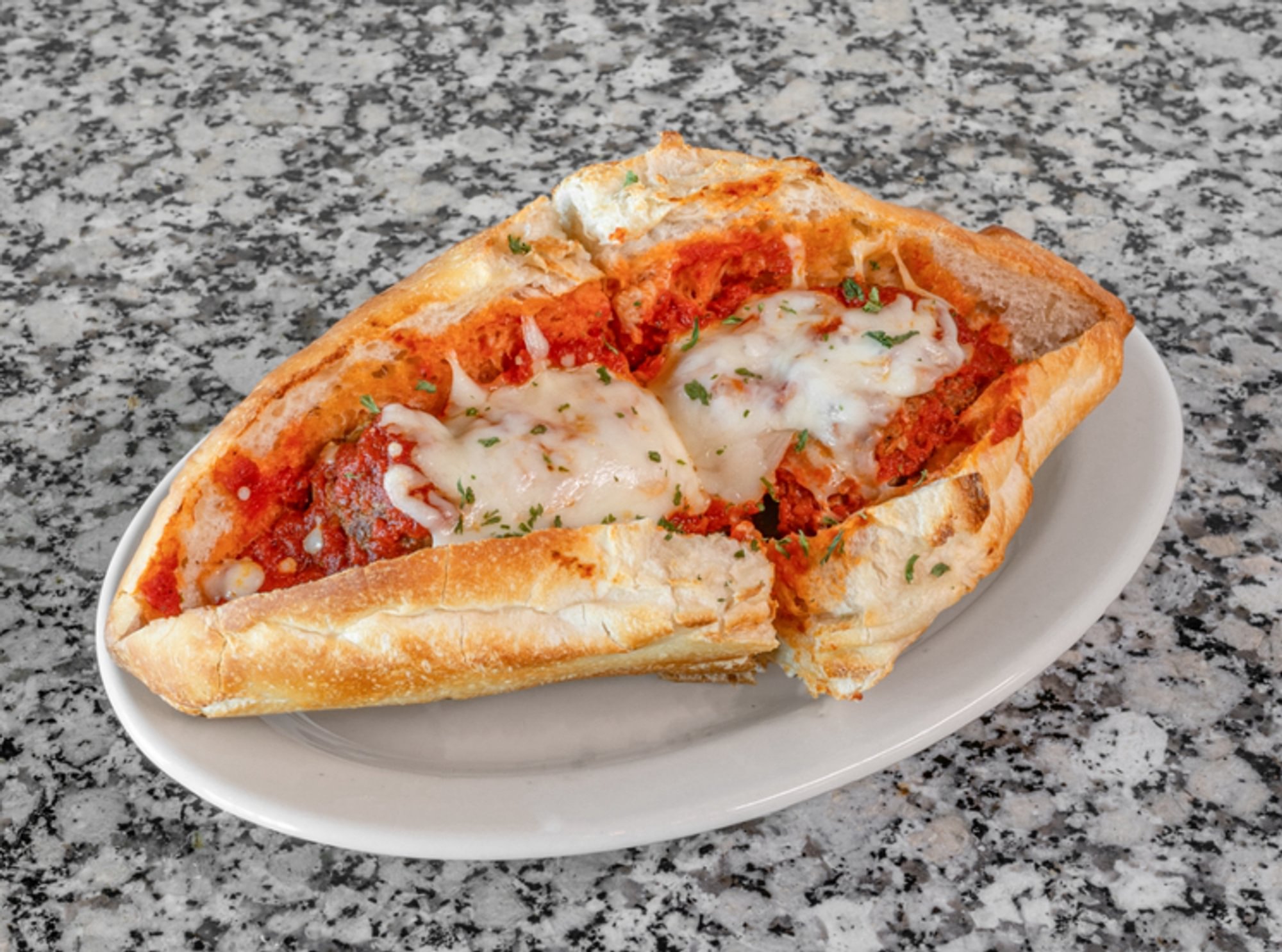 Meatball Parmigiana Sandwich