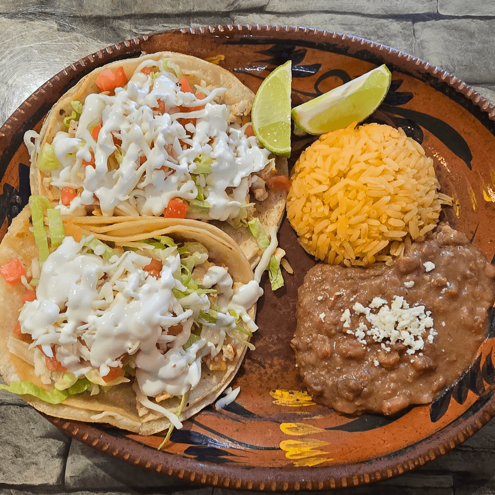 Taco Chicano Platter