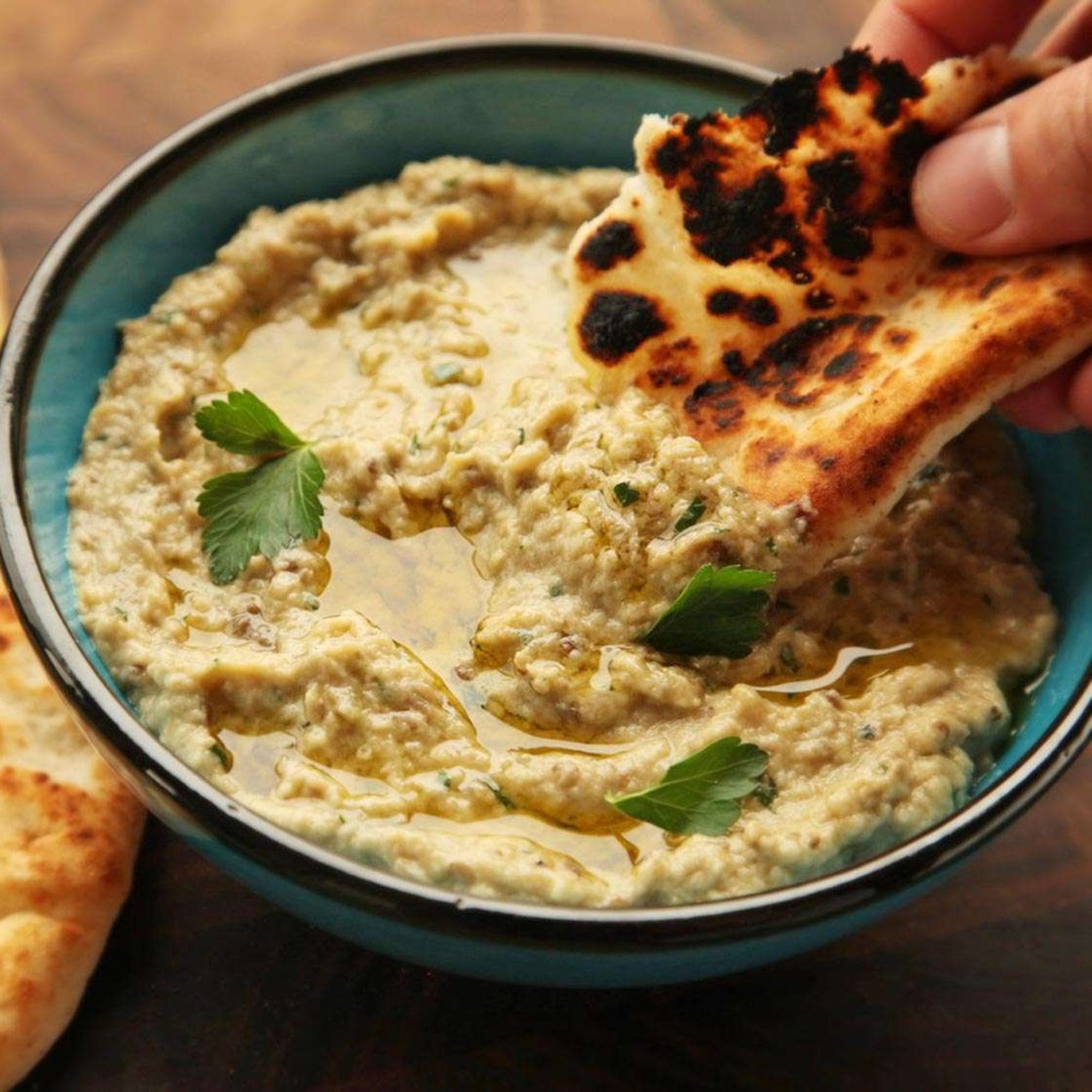 Baba Gannouj with Pita
