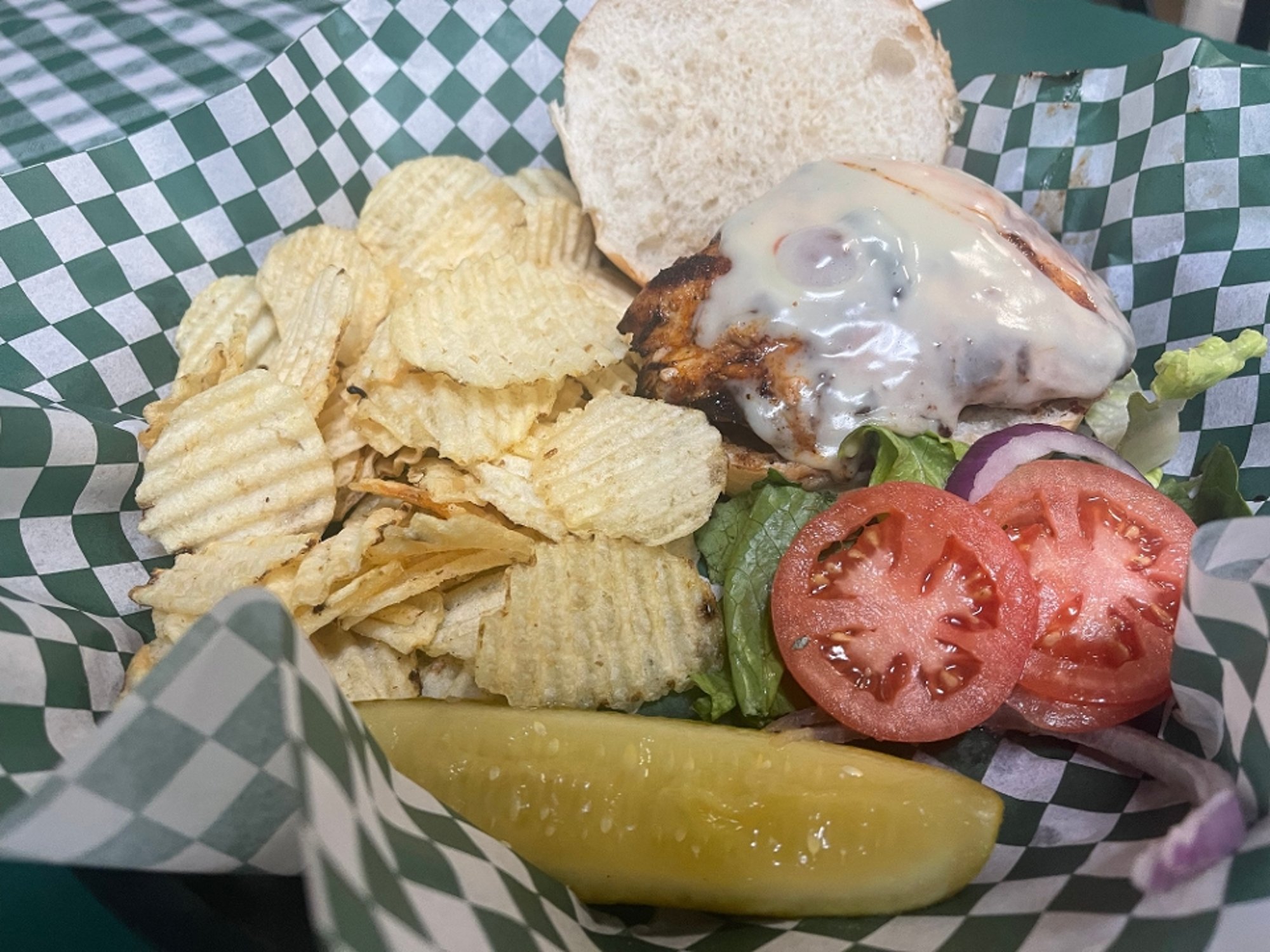 One Breast Grilled Chicken Sandwich with Cheese