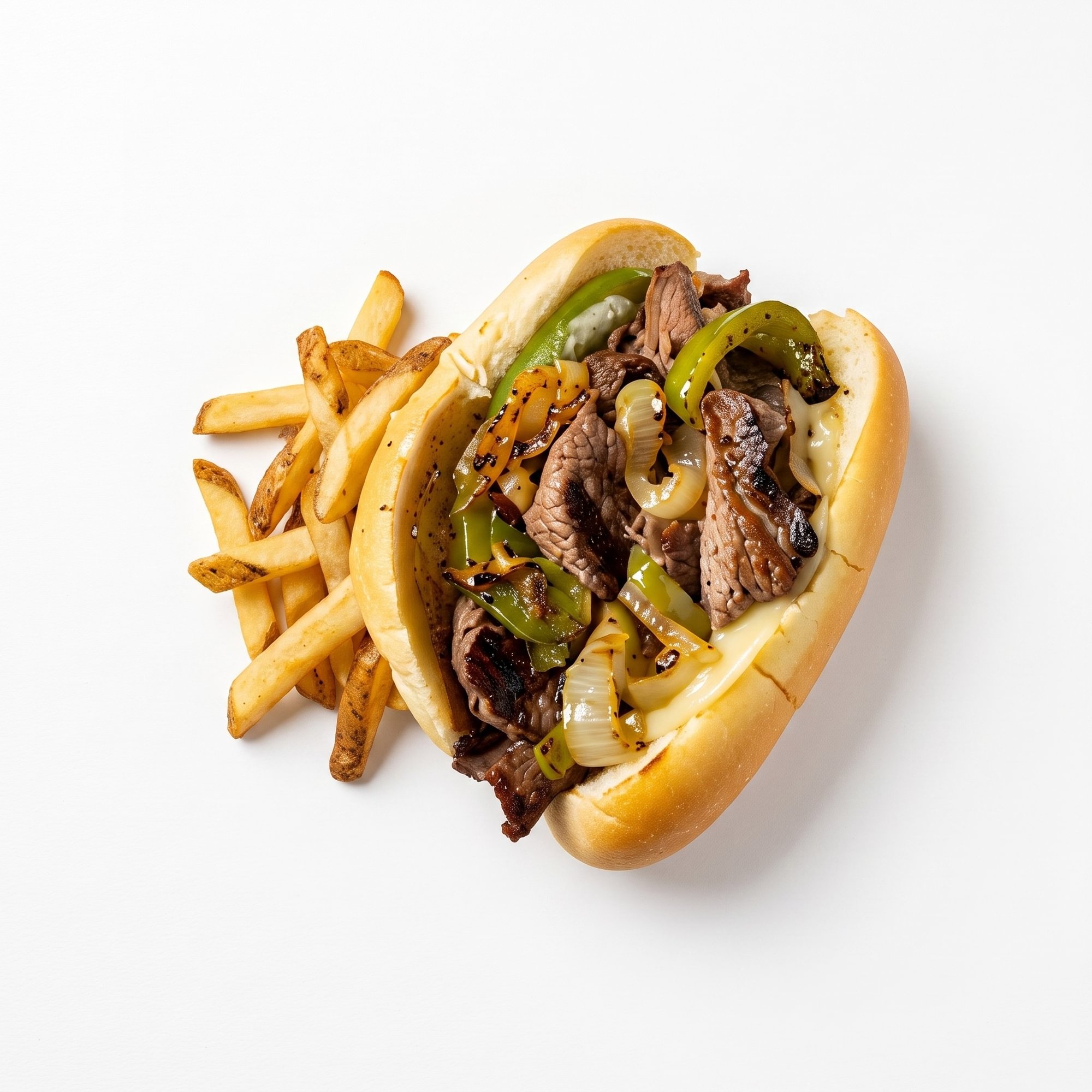 Philly Steak with Burrata Hero