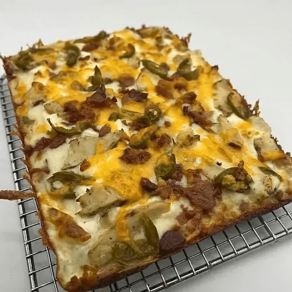 Jalapeno Popper Detroit Pizza