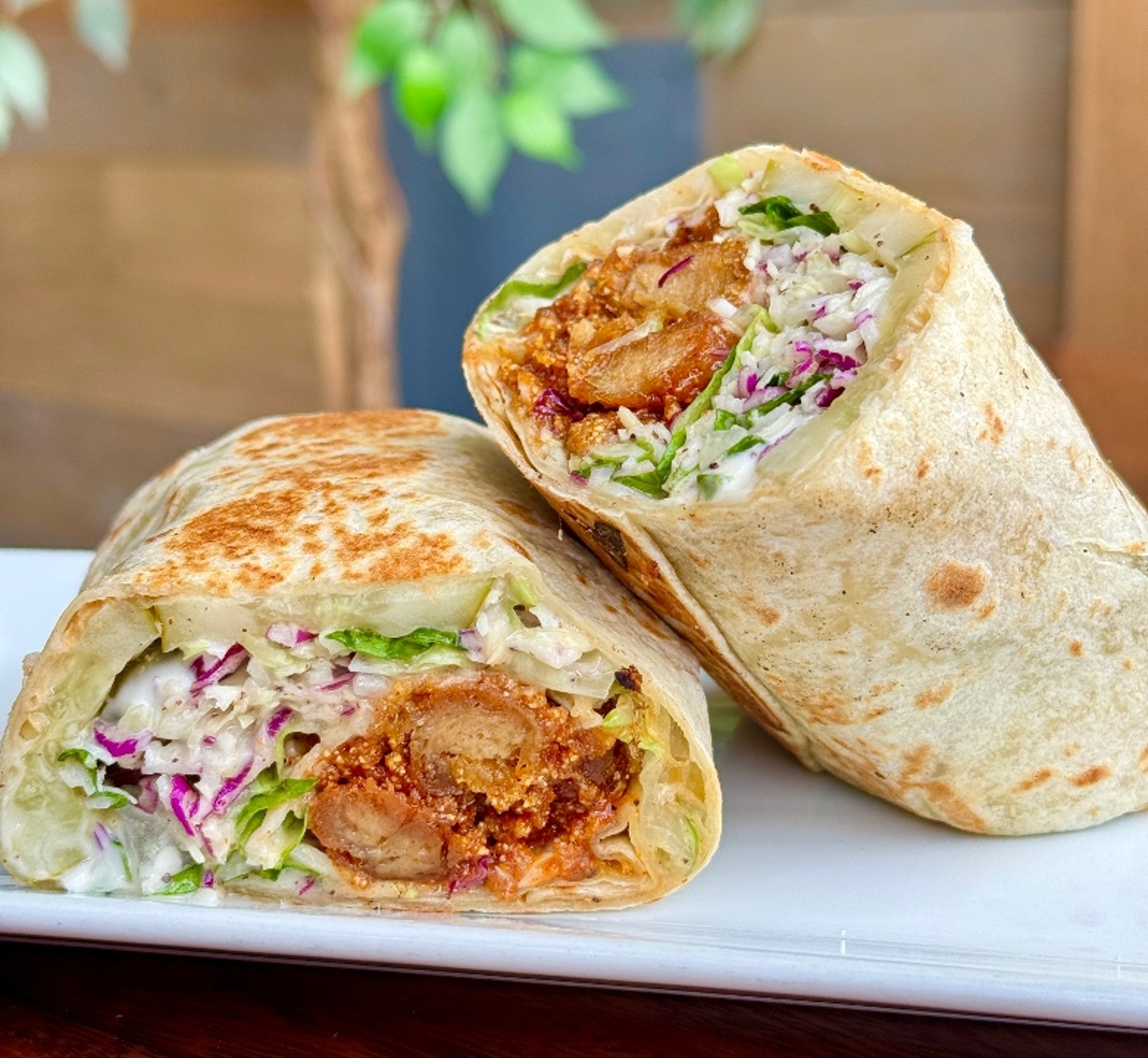 Nashville Hot Popcorn Chickun Wrap