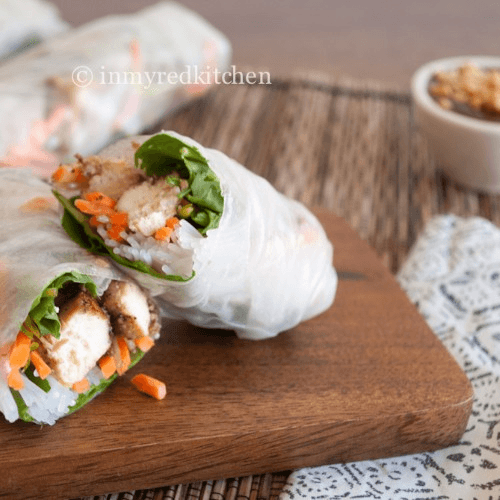 A6. Fresh spring rolls w/ Fried Tofu (GC Tofu)