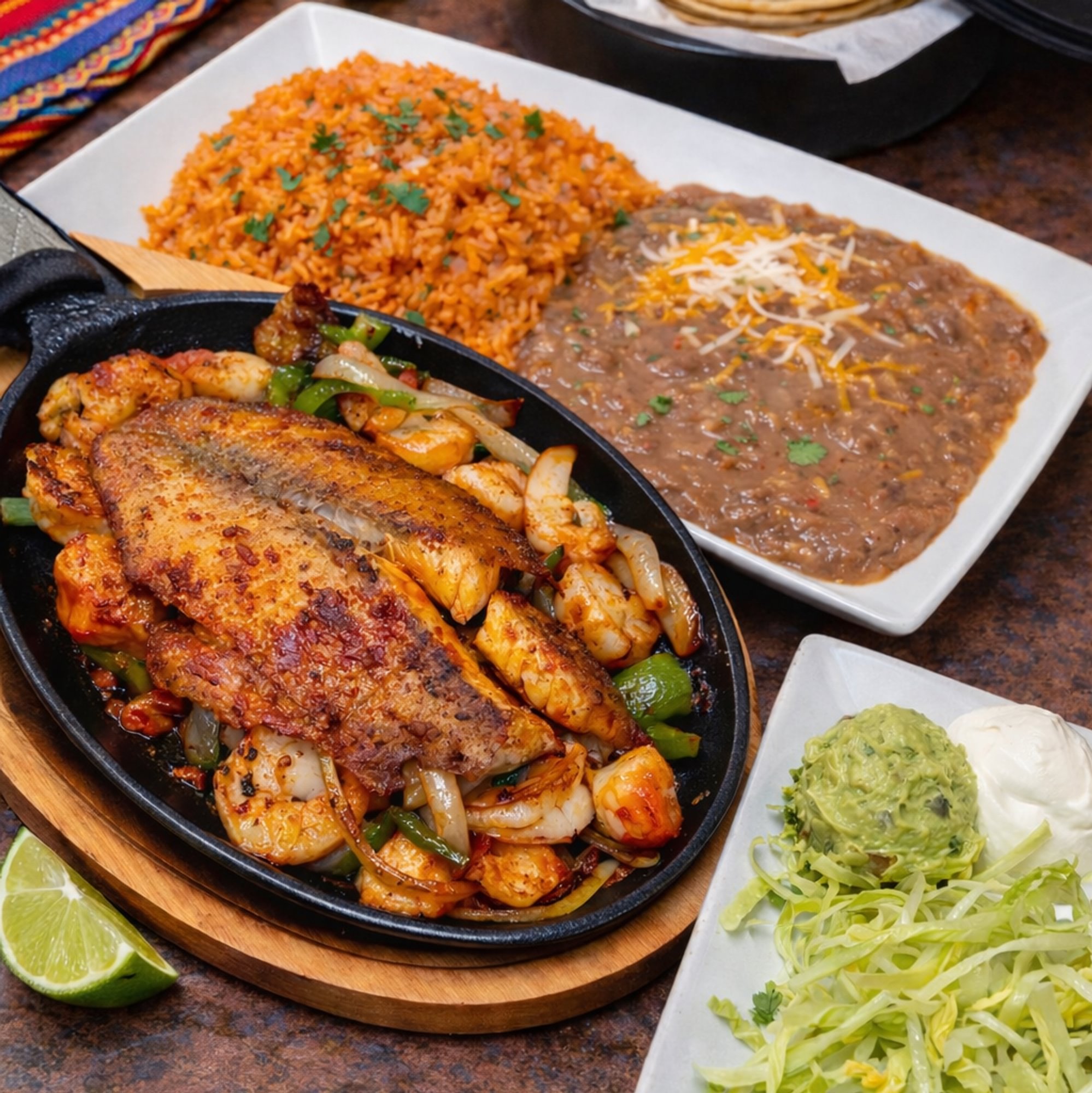 Fajitas de Mariscos