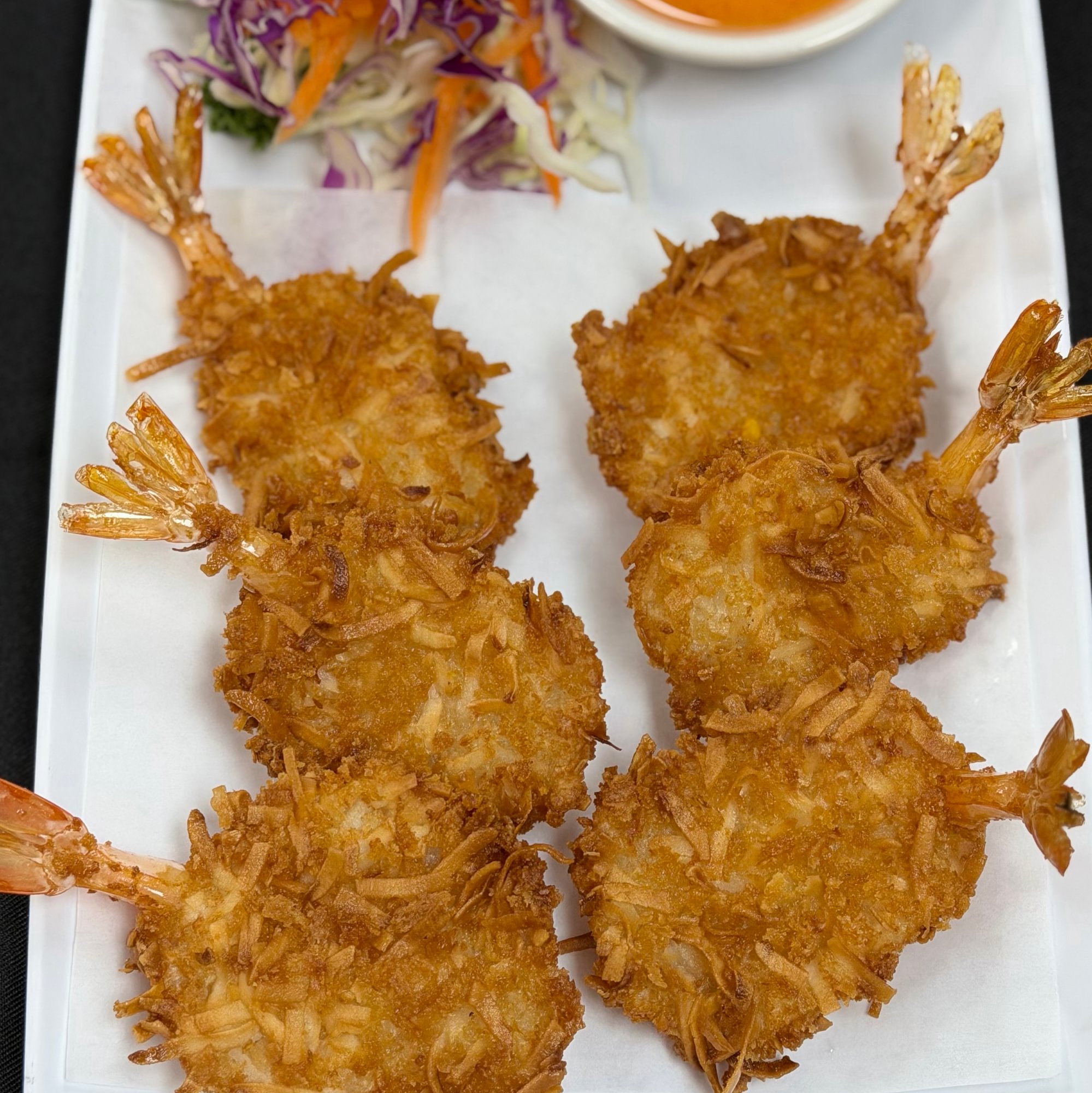 Coconut prawns