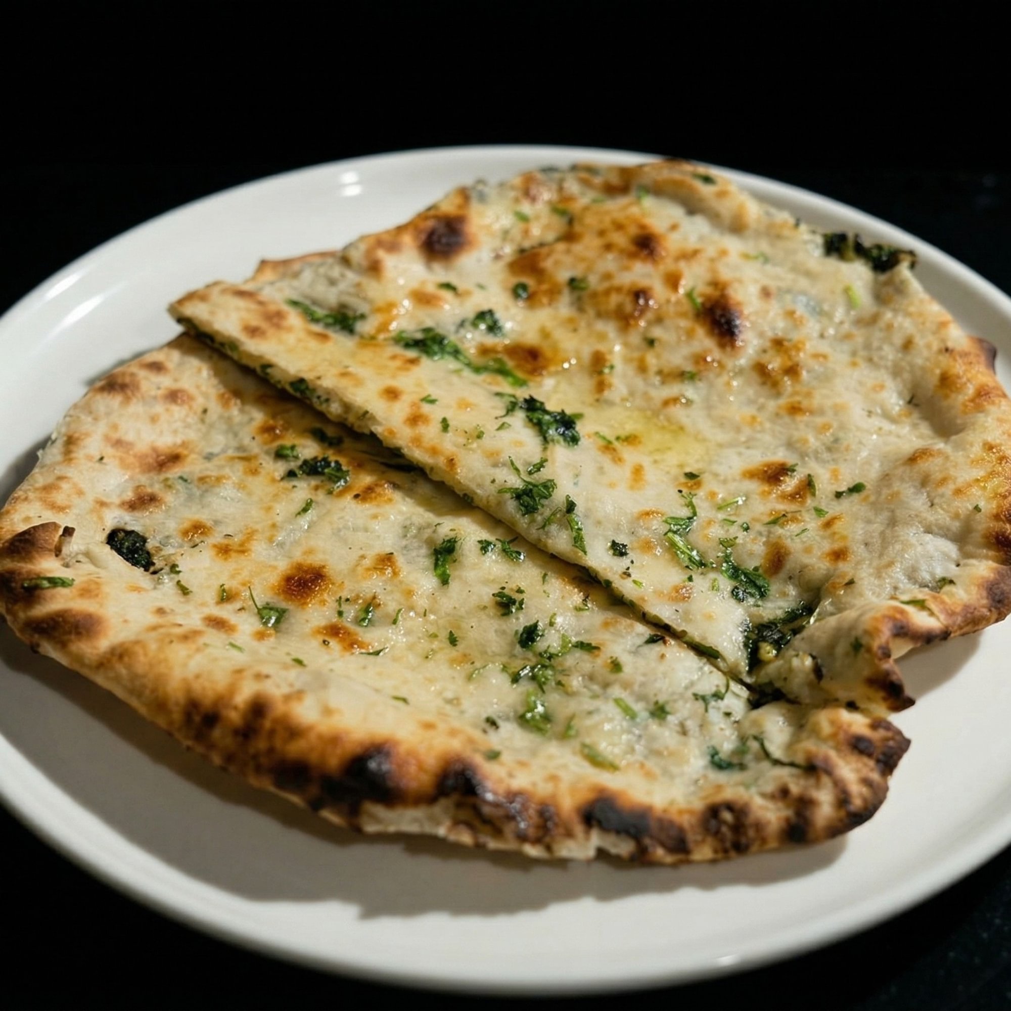 Spinach Paneer Naan