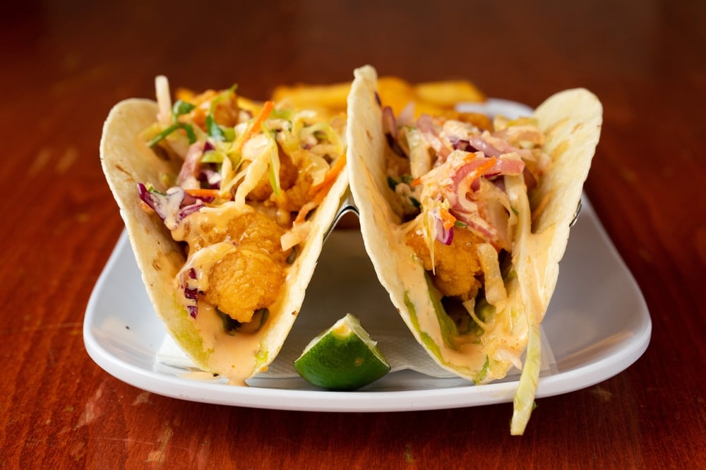 SHRIMP TACOS