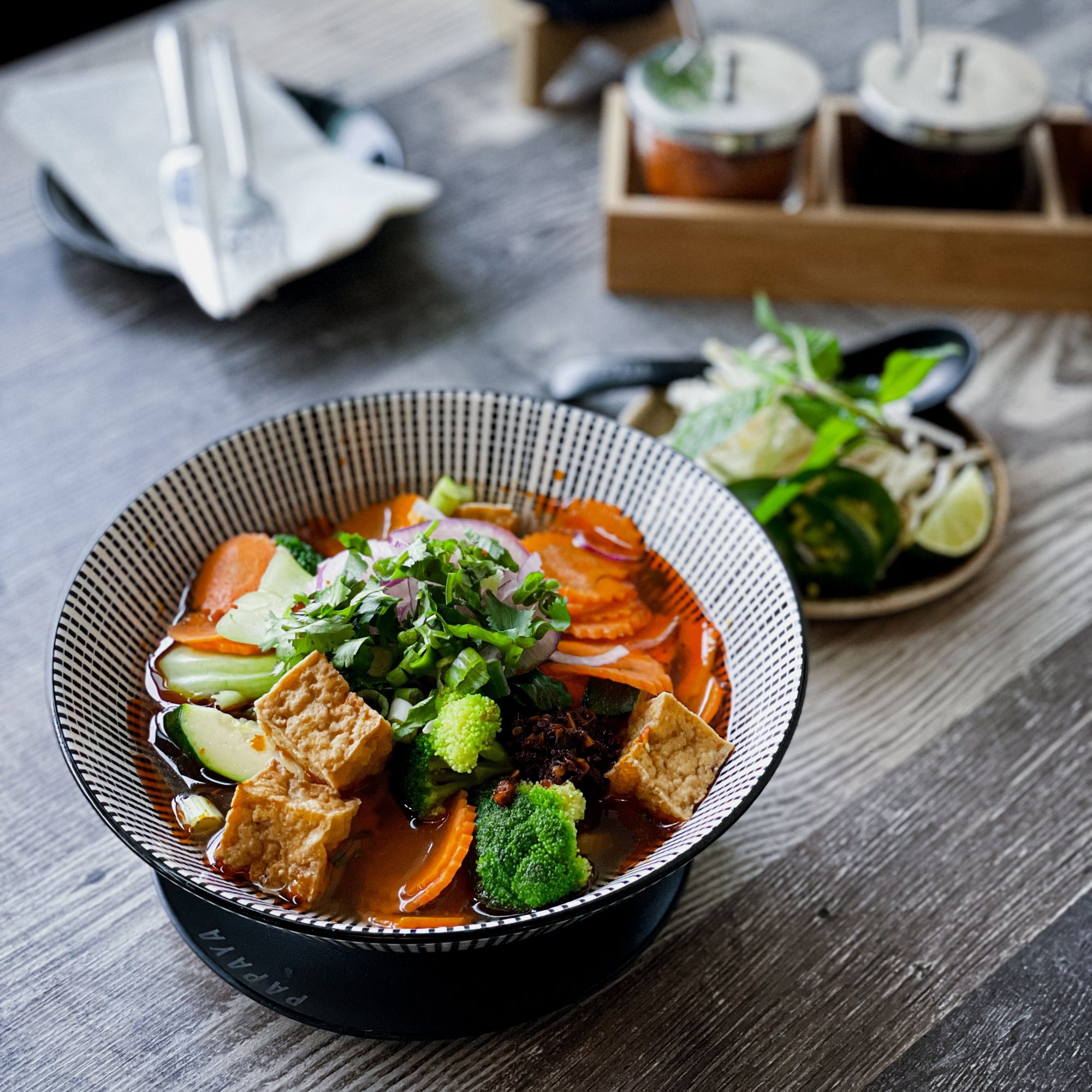 Spicy Vegetarian Noodle Soup