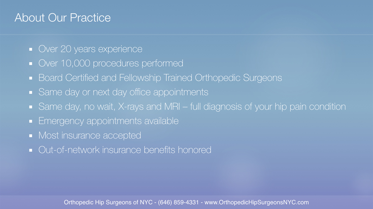 Orthopedic Hip Surgeons of NYC Photo