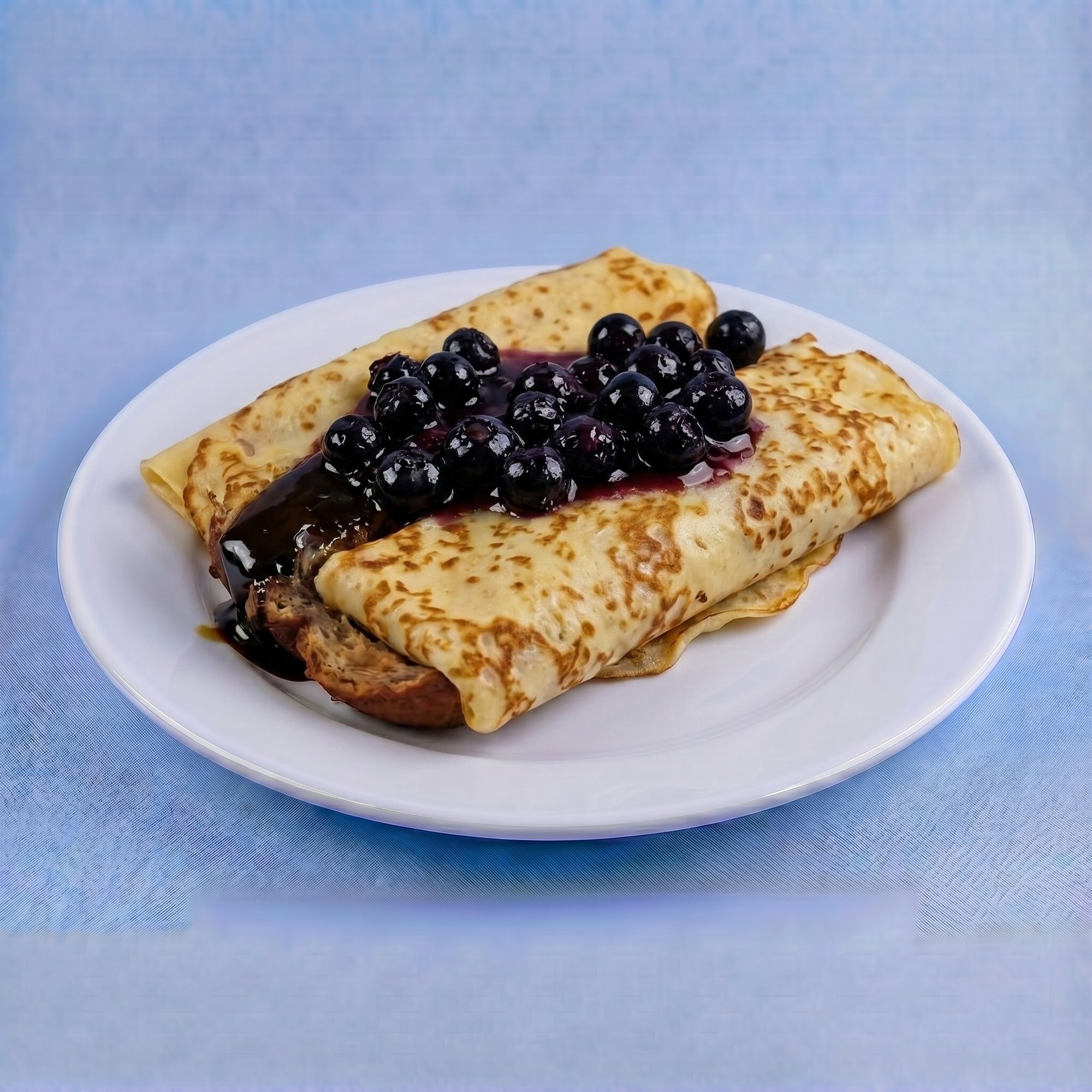 Blueberry Crepes