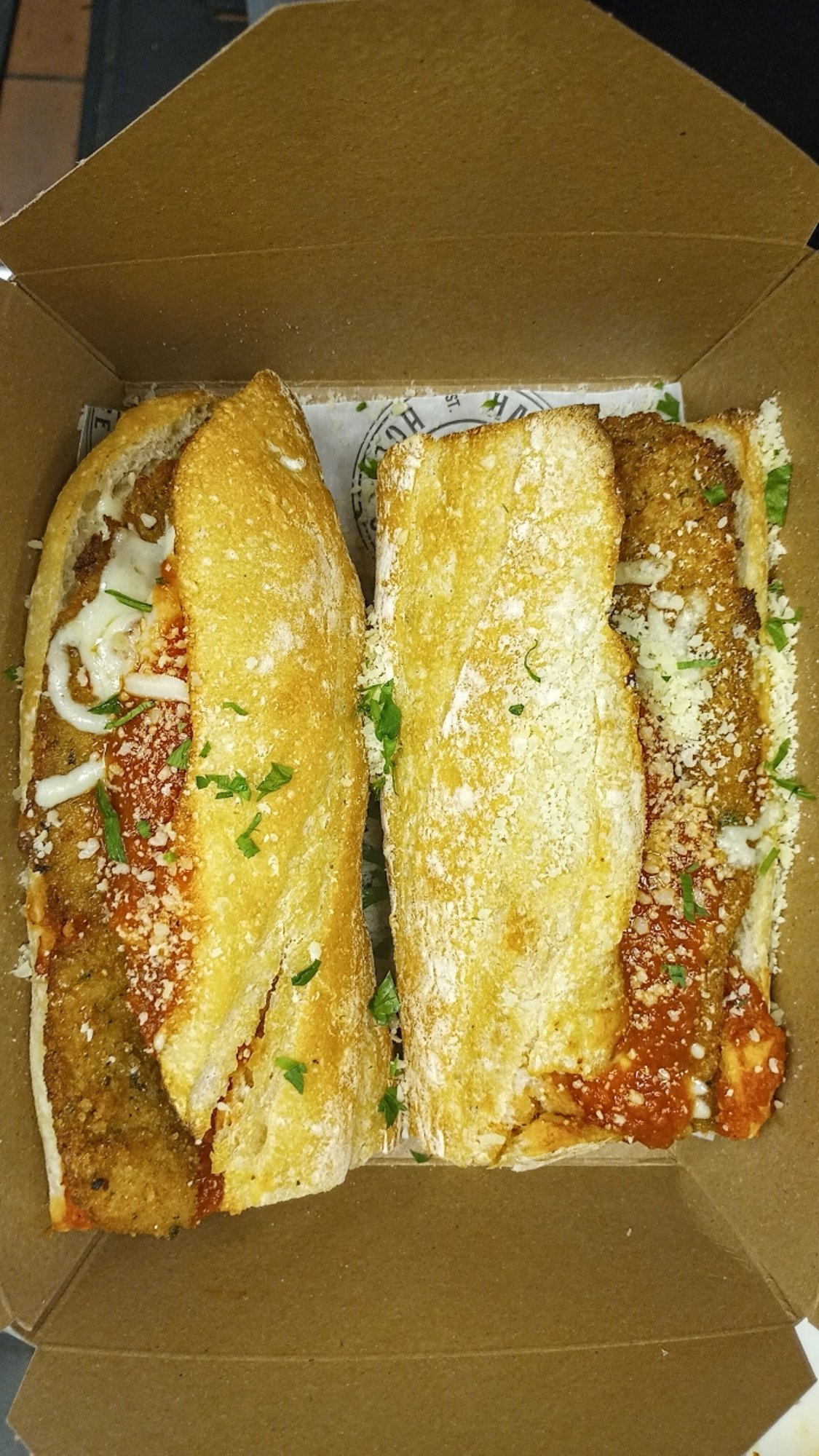 Chicken Parmigiana Hero