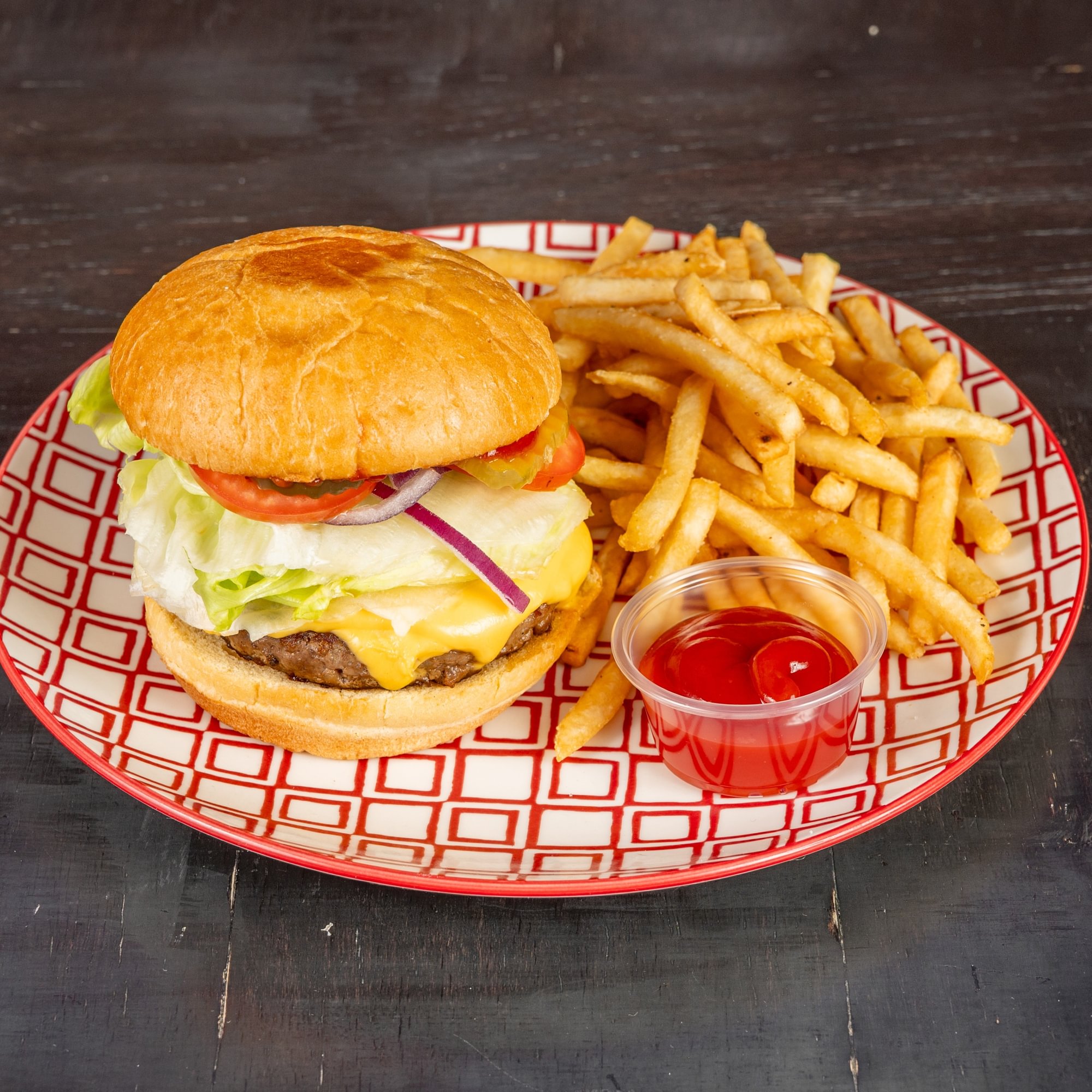 #2 American Cheeseburger & Fries Lunch