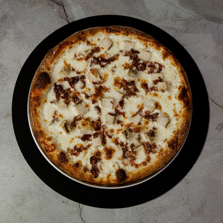 10" Bacon Chicken Alfredo Pizza