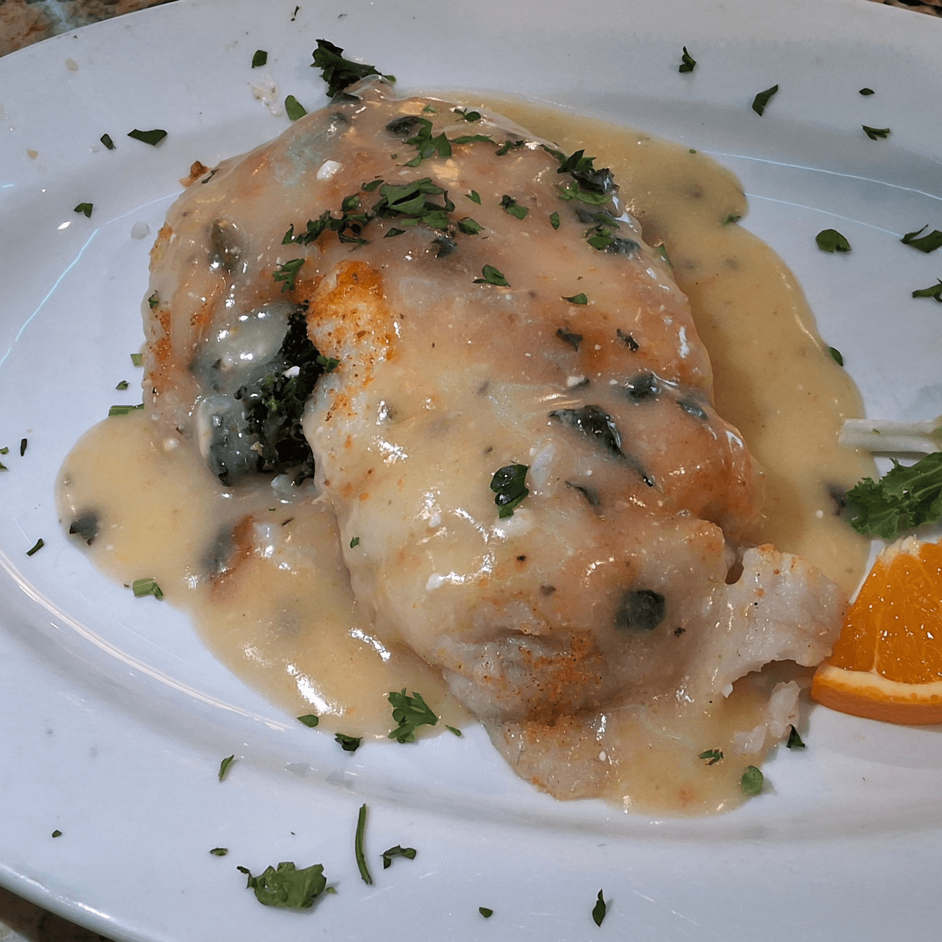 Fillet of Flounder Florentine