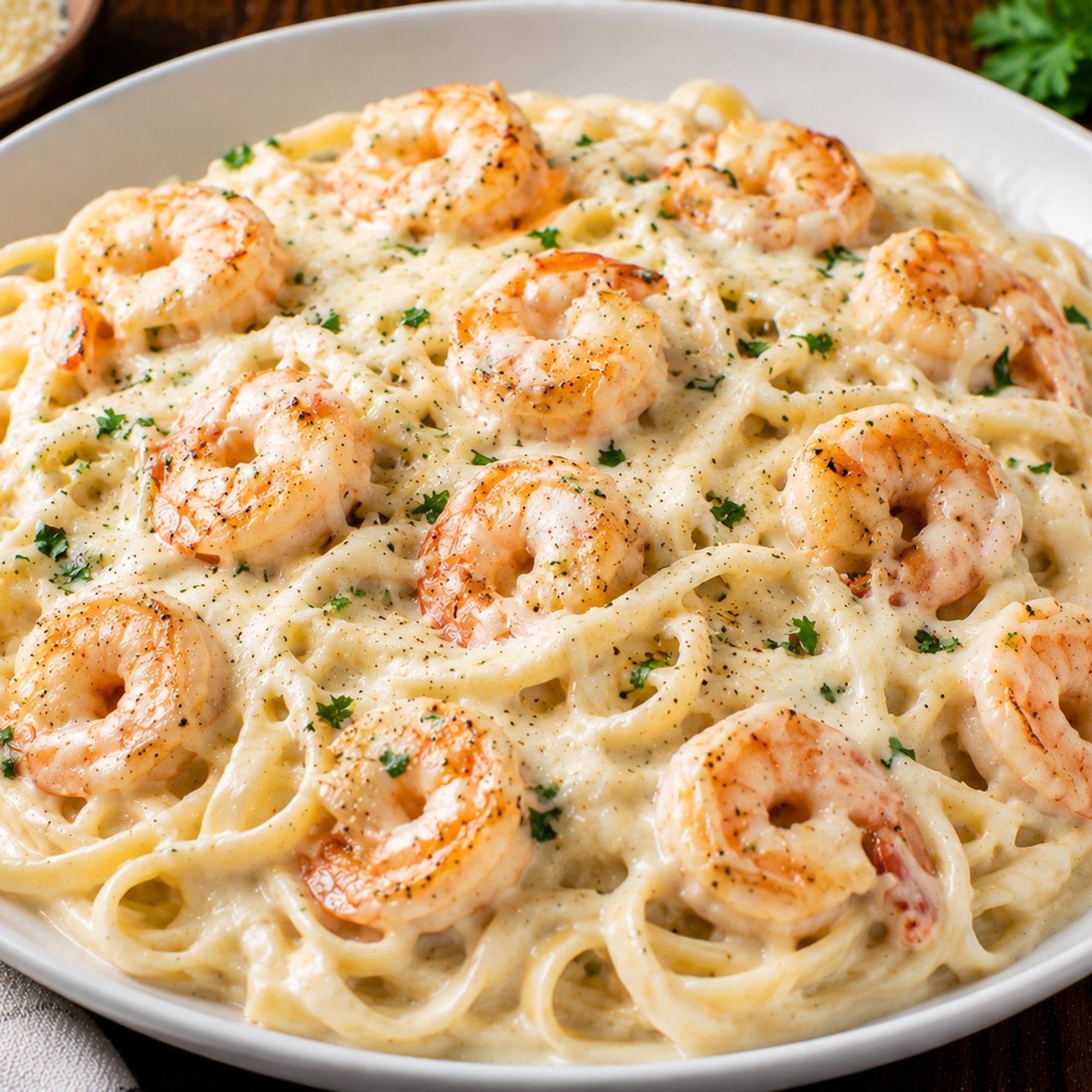 Shrimp Fettuccine Alfredo