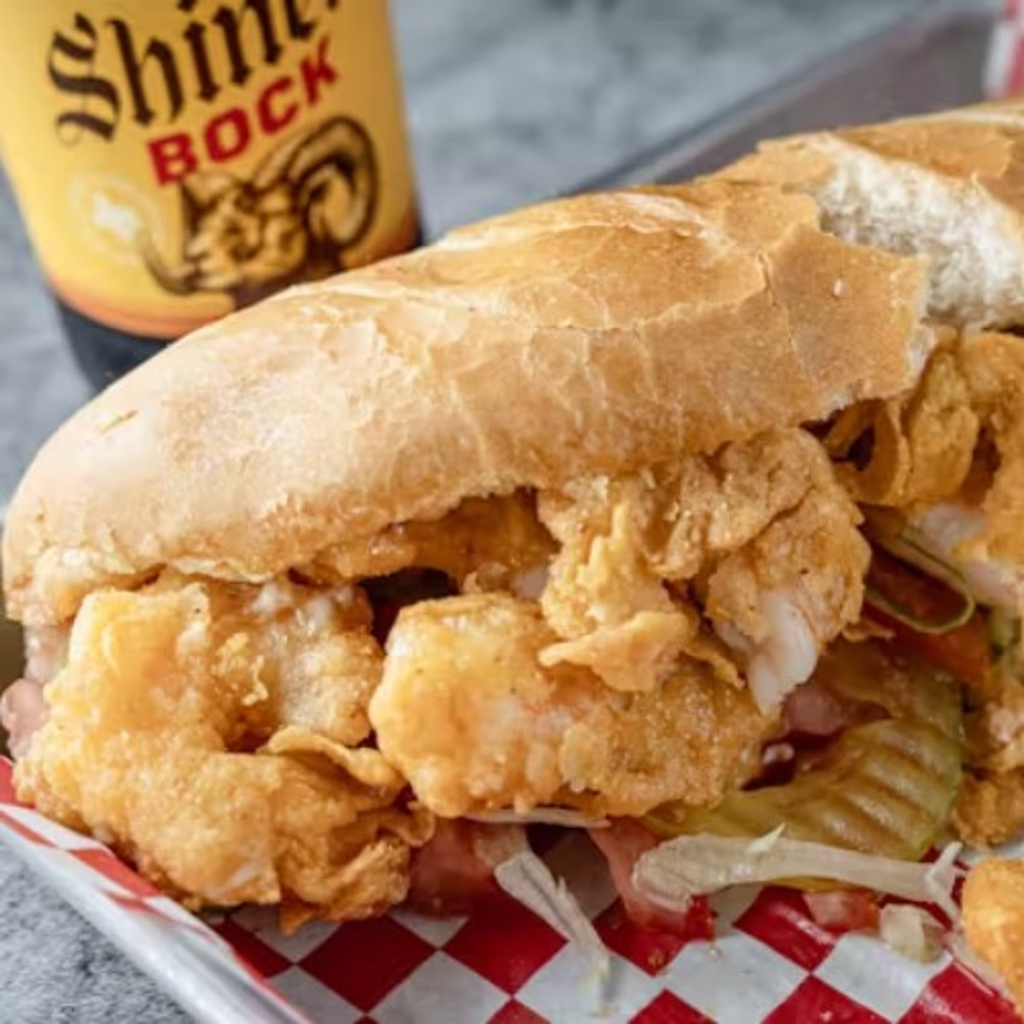 9" Shrimp Po-Boy & Cup of Gumbo
