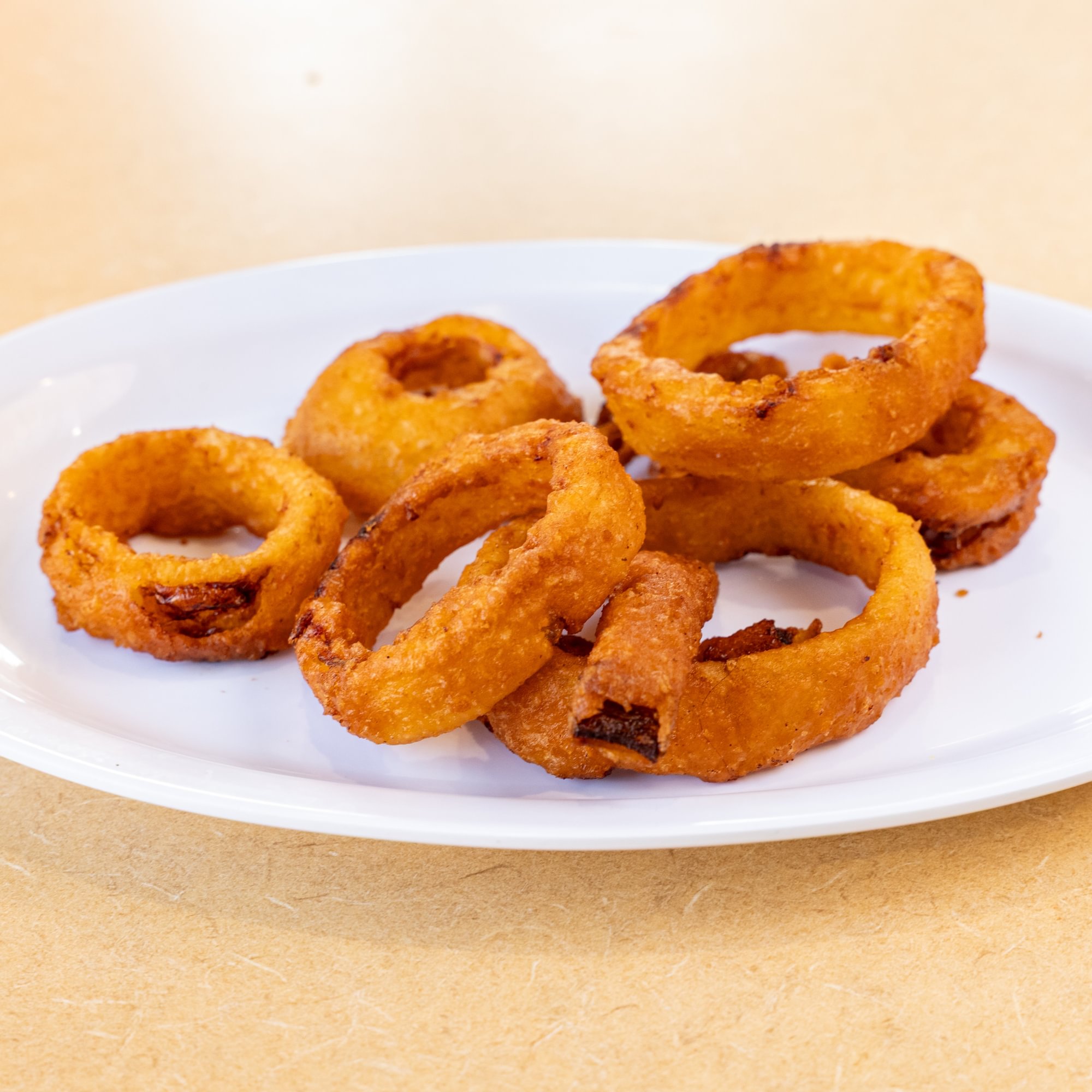 Lite Beer-Battered Onion Rings